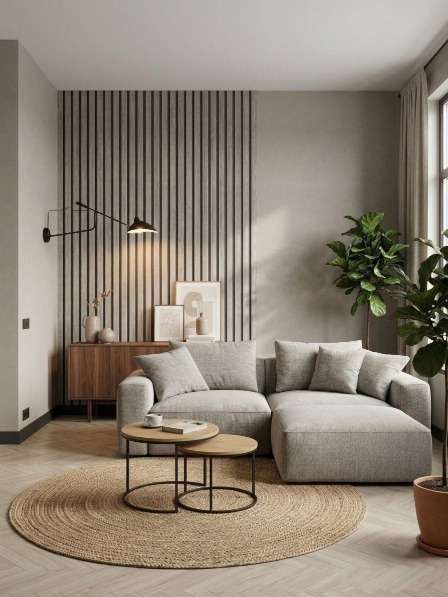 Zümrüt EXCLUSIVE 7600 Lambri Panel Ahşap Duvar Çıtası Desenli Duvar Kağıdı 5,30 M²