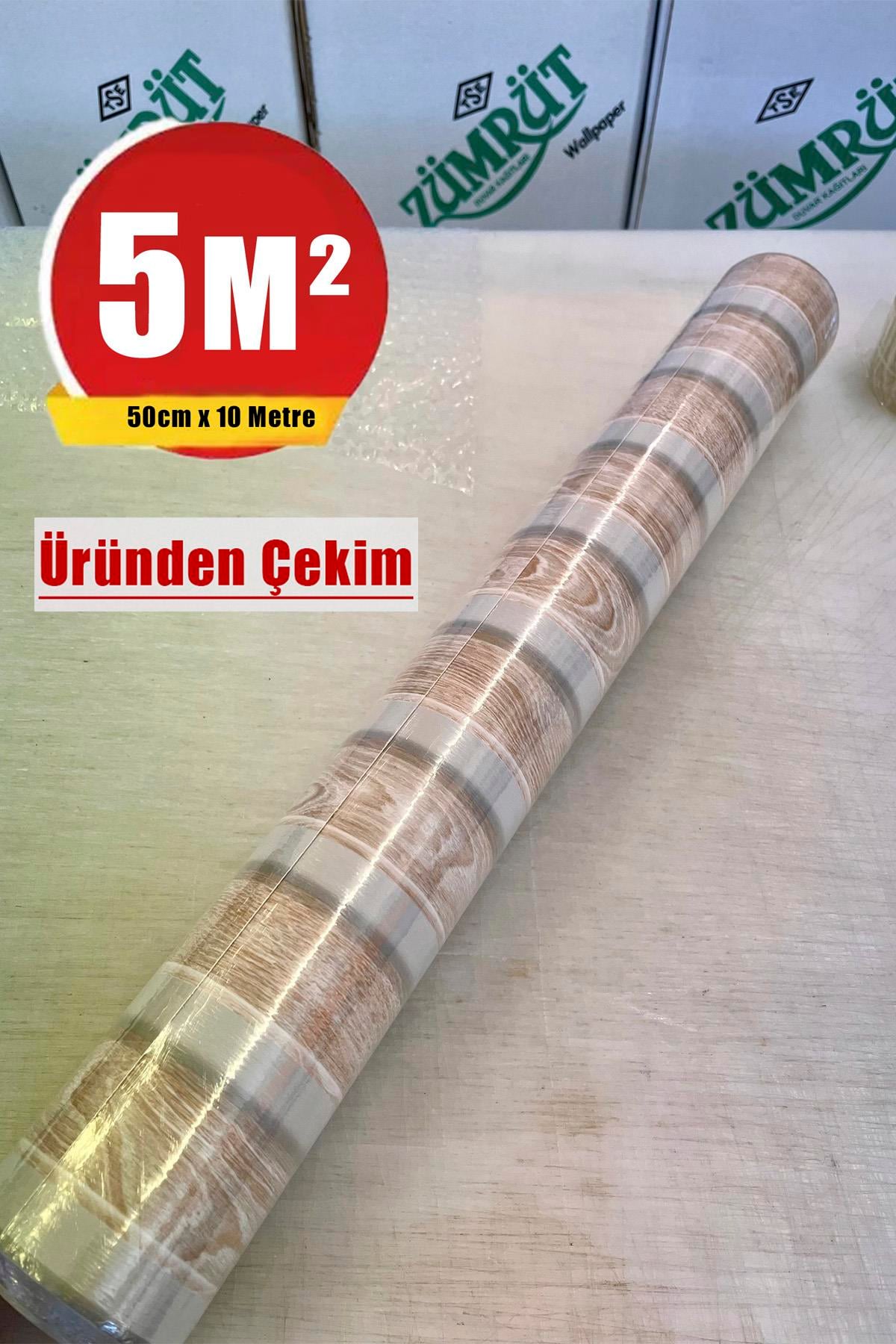 Zümrüt Exclusive 7640 Lambri Panel Açık Meşe Ahşap Duvar Çıtası Desenli Duvar Kağıdı 5,30 M²
