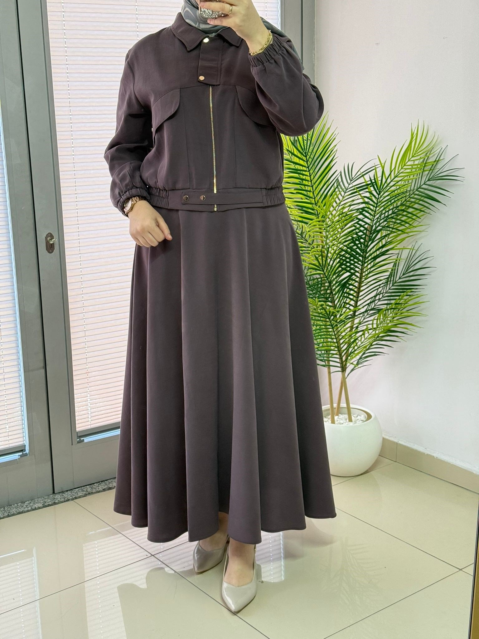 Armine Trend Etekli Takım Mürdüm
