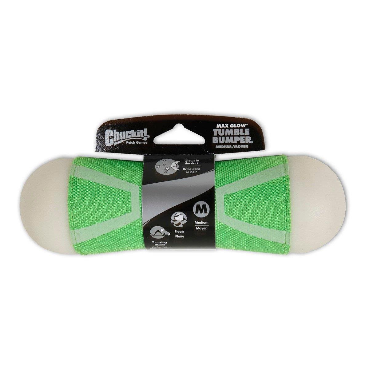 Chuckit! Tumble Bumper Max Glow Gece Parlayan Köpek Oyuncağı (Orta Boy)