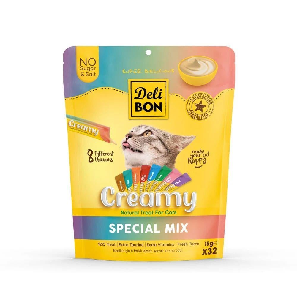 Delibon Creamy Ödül Maması Karışık Çeşit 15gr 32li Paket