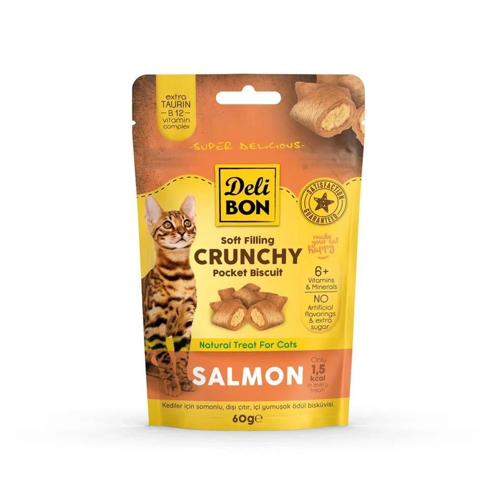 Delibon Cruncy İçi Dolgulu Ödül Bisküvisi Somonlu 60gr