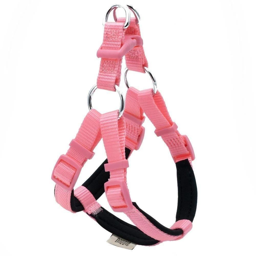 Doggie Konforlu Dokumadan El Yapımı Ronin Model Köpek Göğüs Tasması XXS-1x30-35cm - Karma Renk