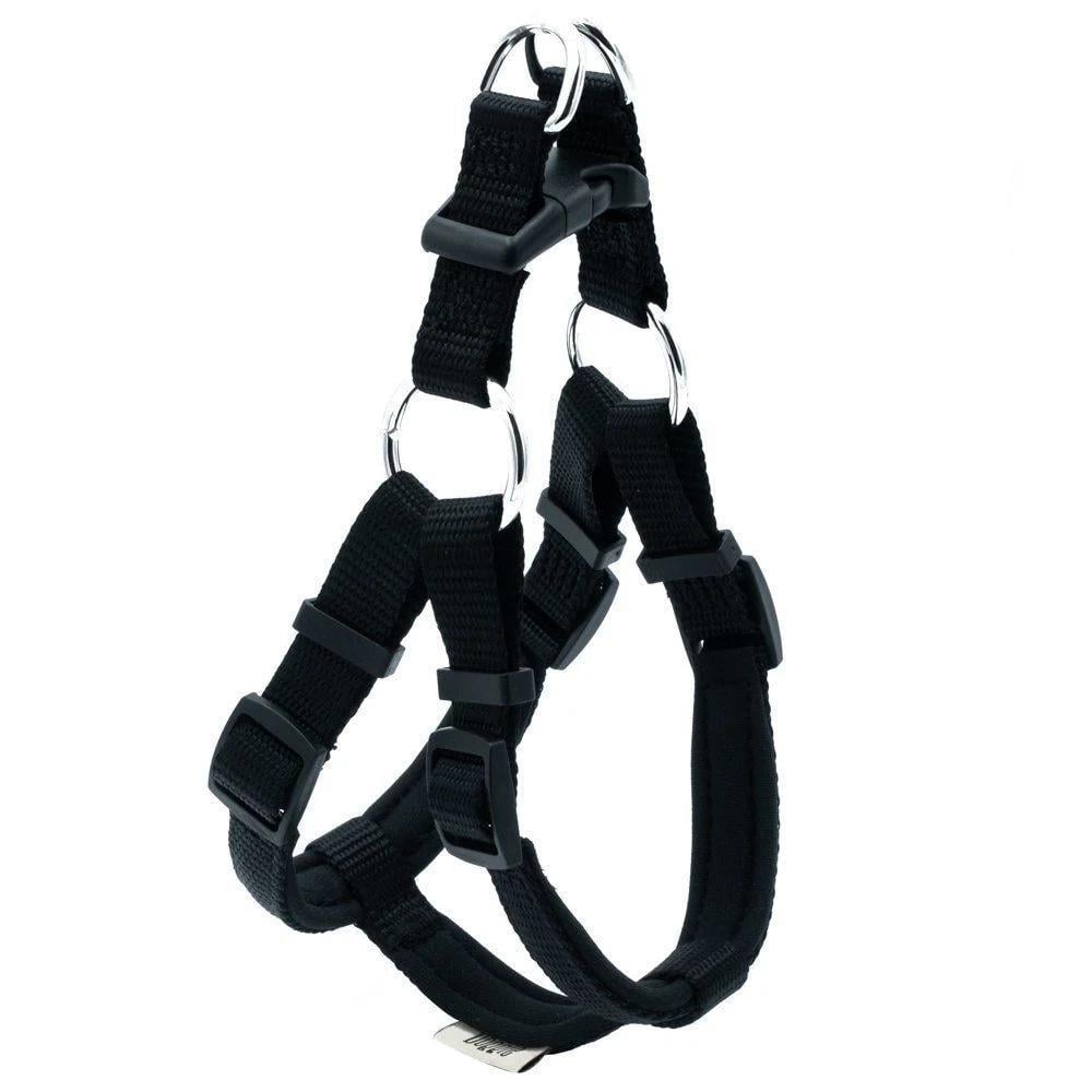 Doggie Konforlu Dokumadan El Yapımı Ronin Model Köpek Göğüs Tasması XS-1,5x35-45cm - Karma Renk