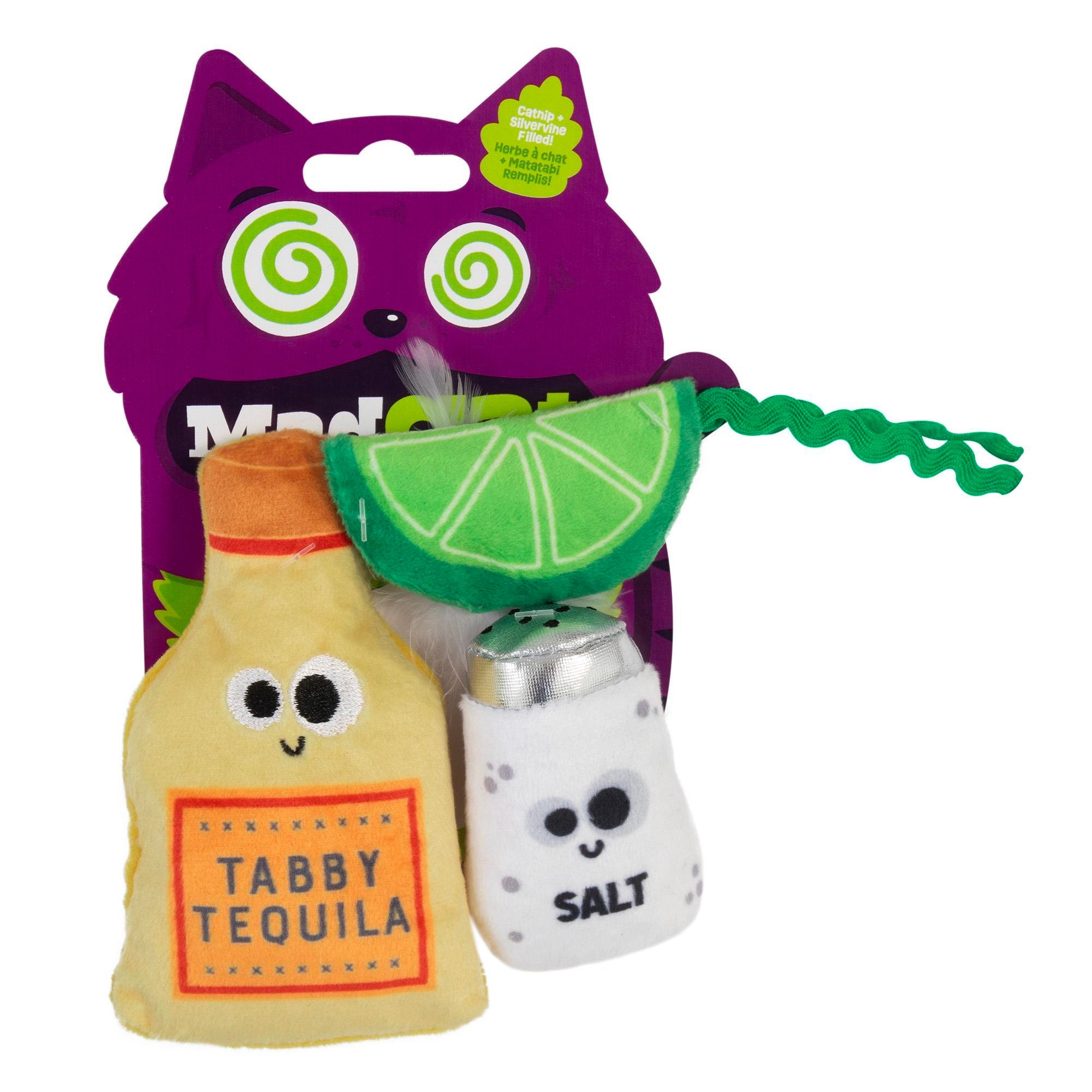 Mad Cat Tabby Tequila Kedi Otlu ve Matatabili 3'lü Kedi Oyuncağı