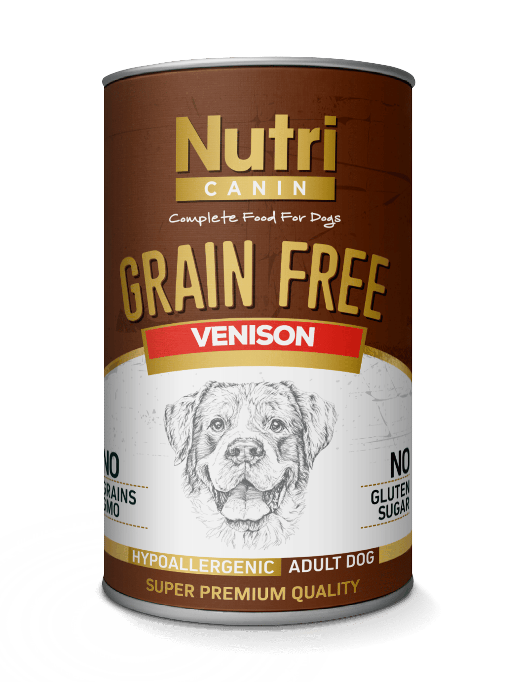 NUTRİ CANIN GEYİK ETLİ KÖPEK KONSERVE MAMASI 400gr