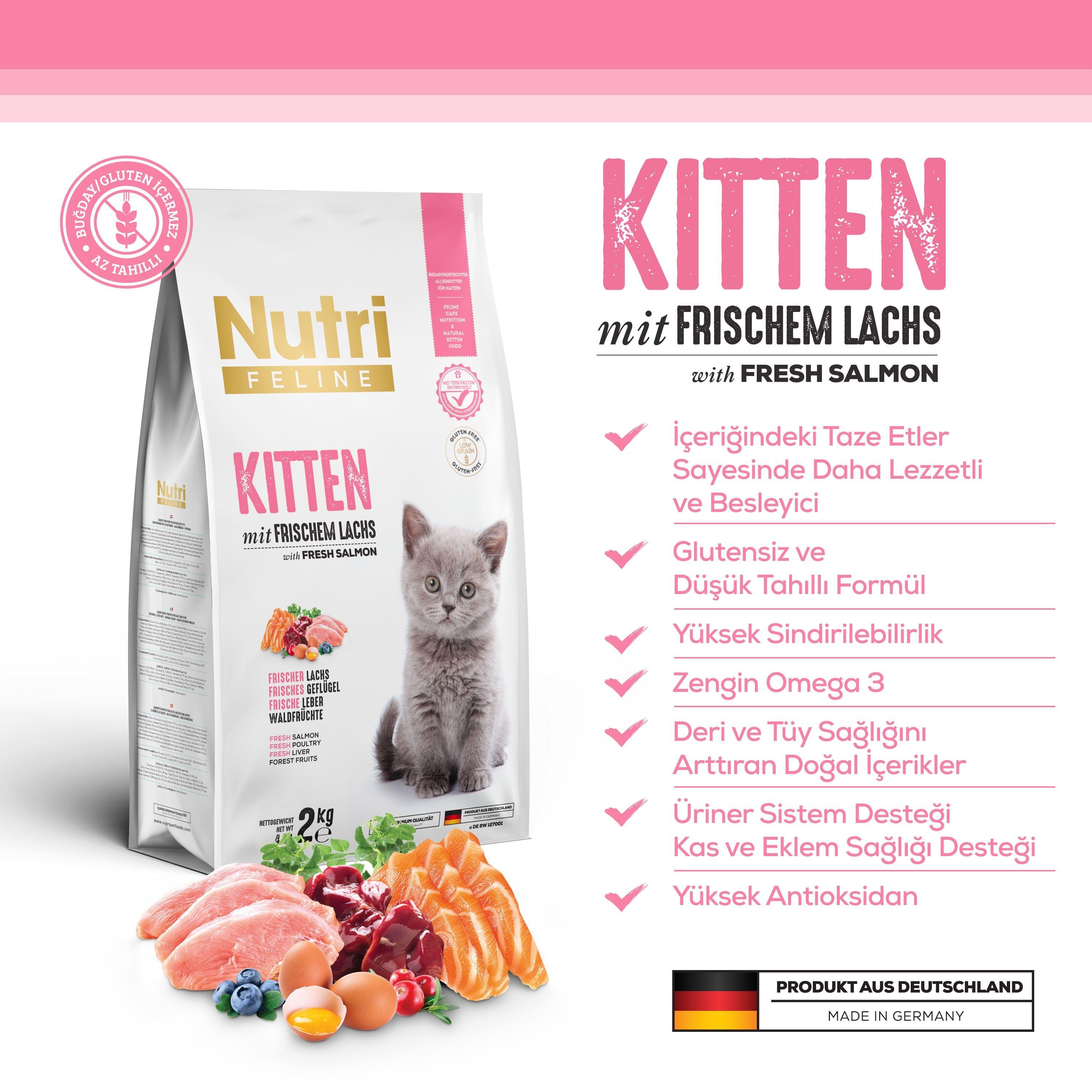 Nutri Feline Kitten  Yavru Kediler İçin 2kg