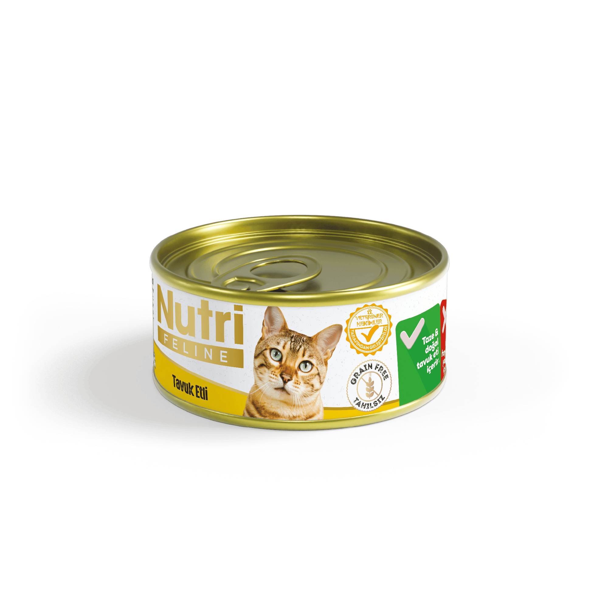 NUTRİ FELİNE TAVUK ETLİ KONSERVE MAMASI 85gr