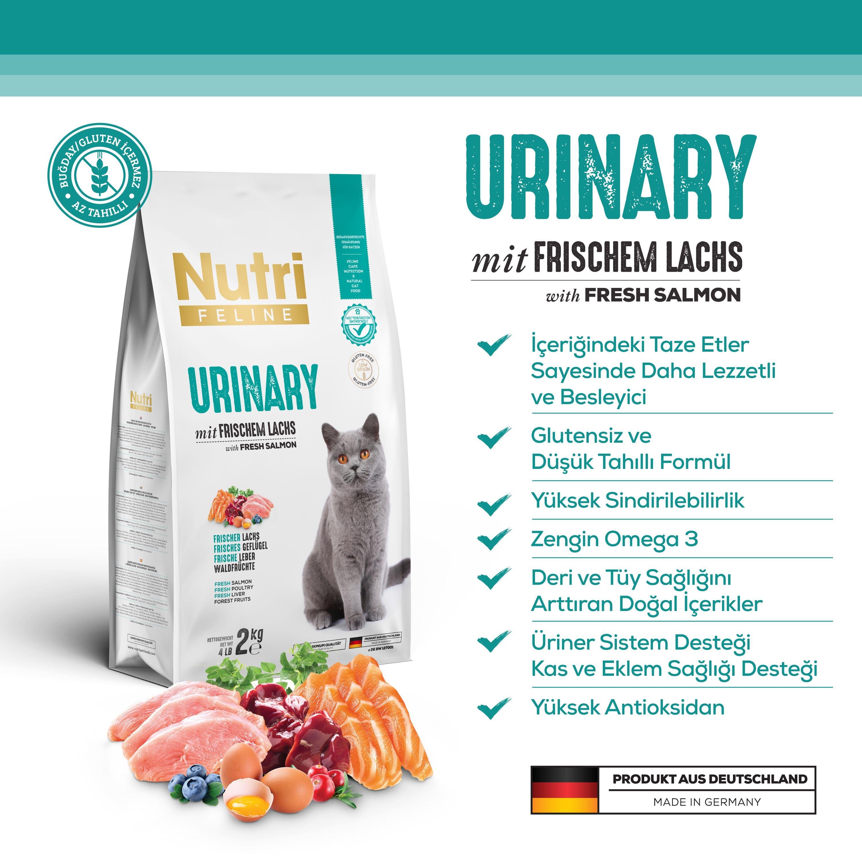 Nutri Feline Urinary - Böbrek ve İdrar Yolları Koruma 2kg
