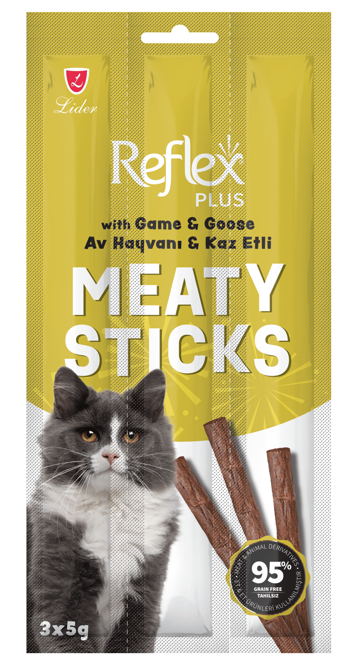 REFLEX  Meaty Sticks / Av Hayvanı ve Kaz Etli Çubuk 3X5gr