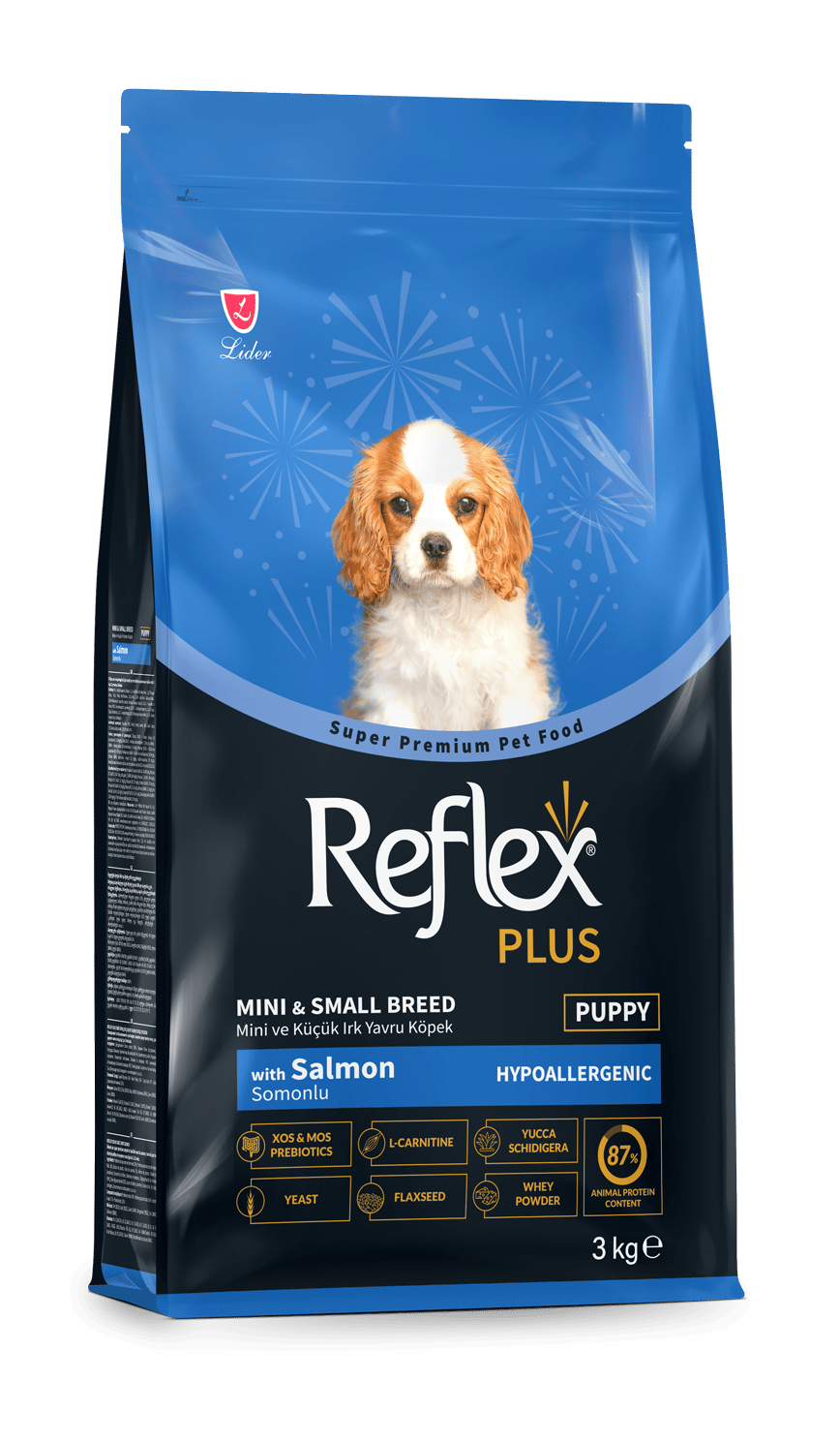 Reflex Plus Somonlu Mini ve Küçük Irk Yavru Köpek Maması 3kg