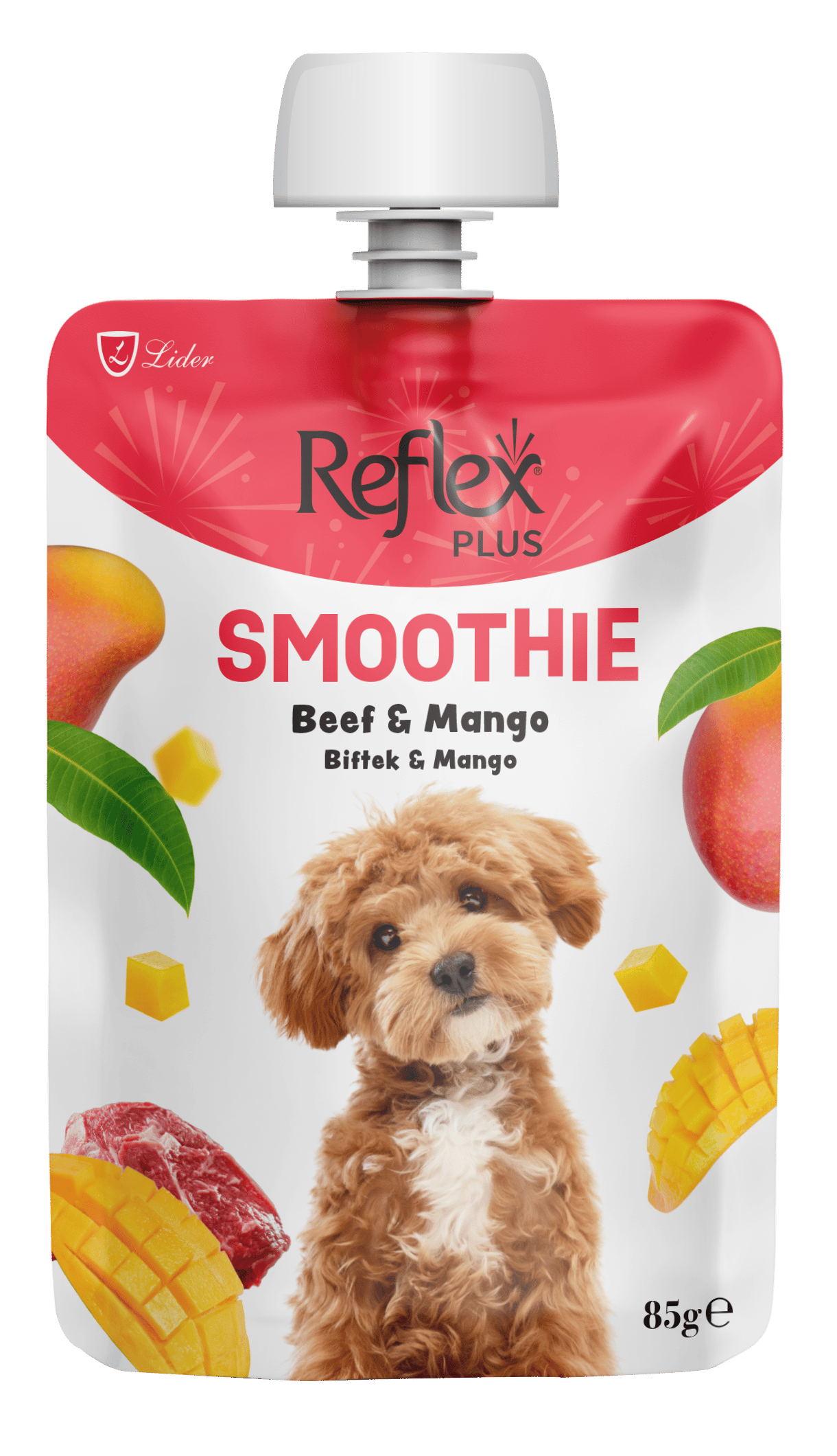 REFLEX Smoothie / Biftekli ve Mangolu Yetişkin Köpek Sıvı Ödül Maması 85gr