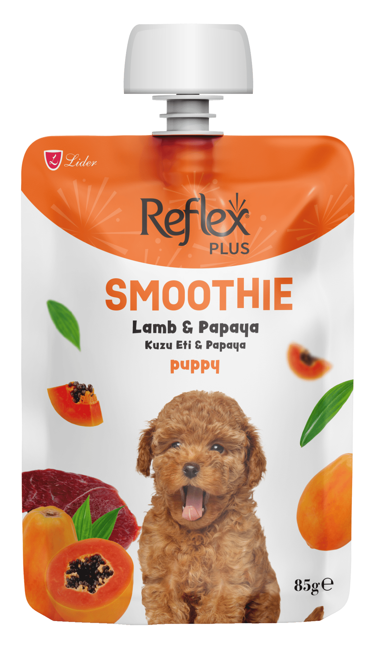REFLEX Smoothie / Kuzu Etli ve Papaya Yavru Köpek Sıvı Ödül Maması 85gr