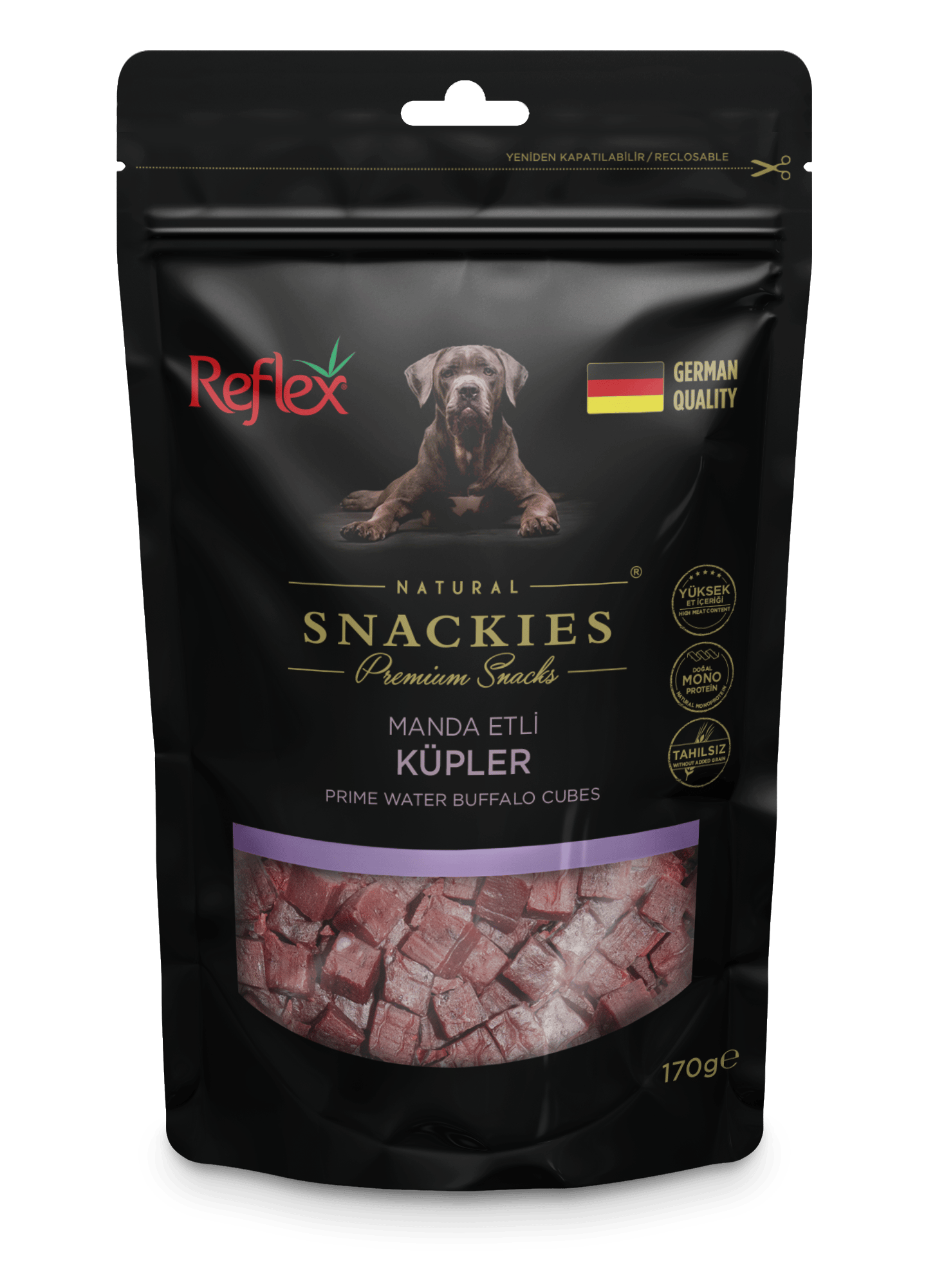 REFLEX Snackies / Manda Etli Küpler Köpek Ödül maması 170gr