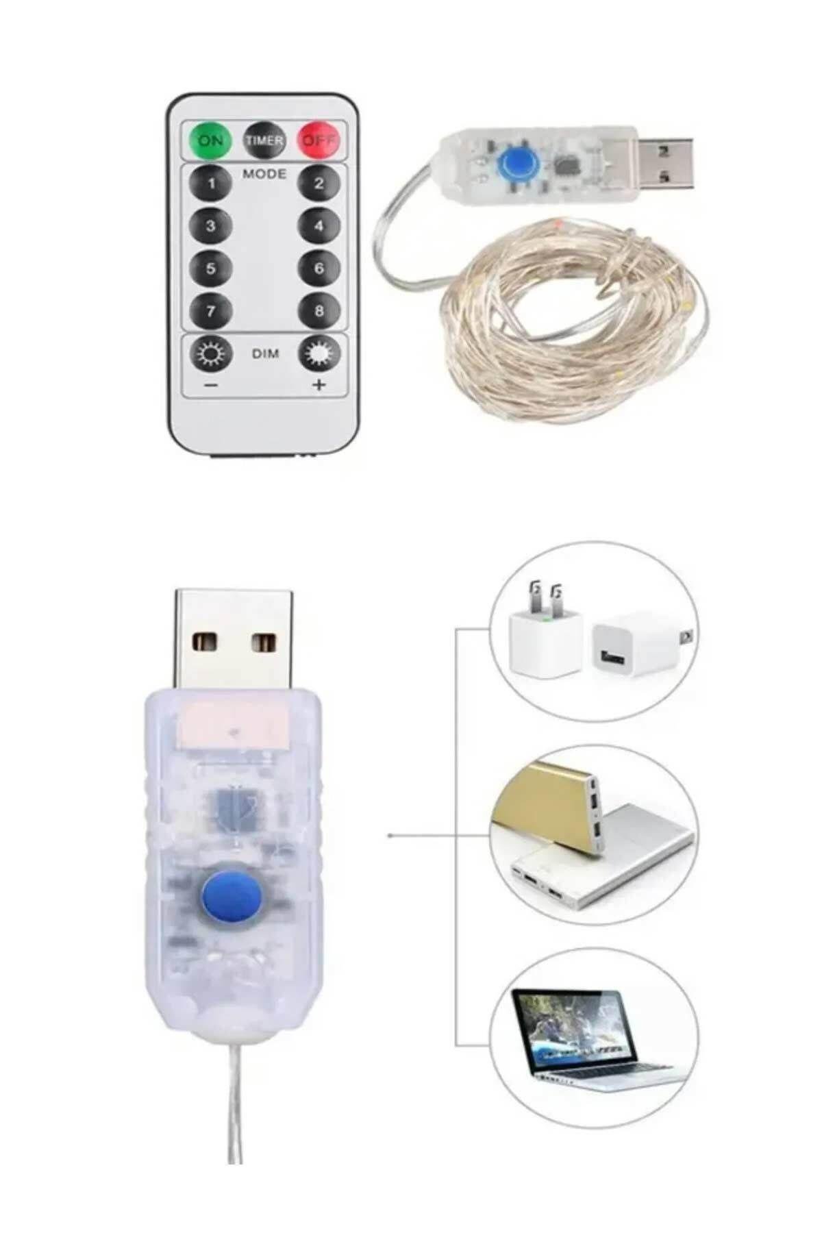 10 metre USB Kumandalı Peri Led 8 Animasyonlu RBG KG-3