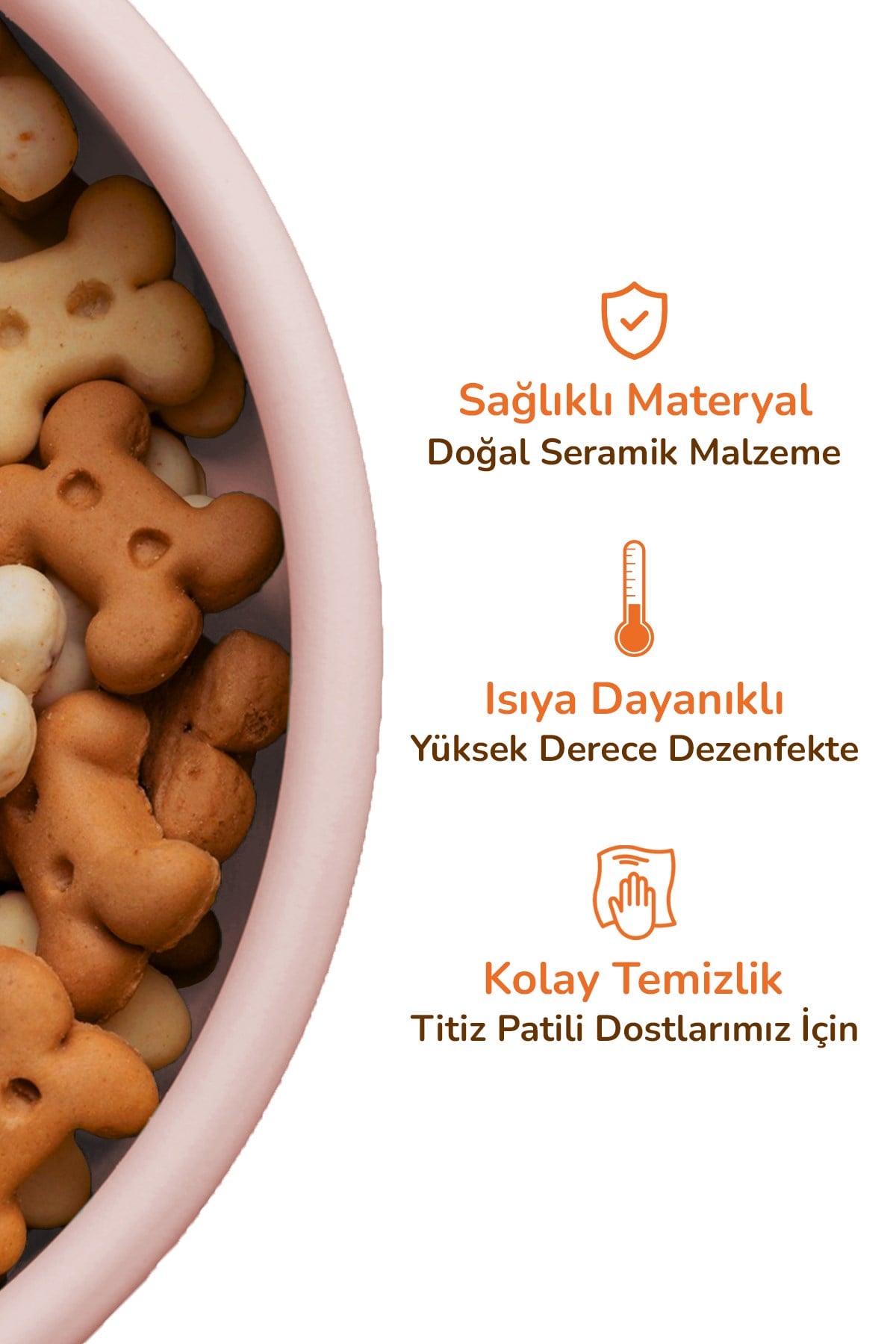 2'li Seramik Dekoratif Kedi Ve Köpek Pleksi Mama & Su Kabı Paspas
