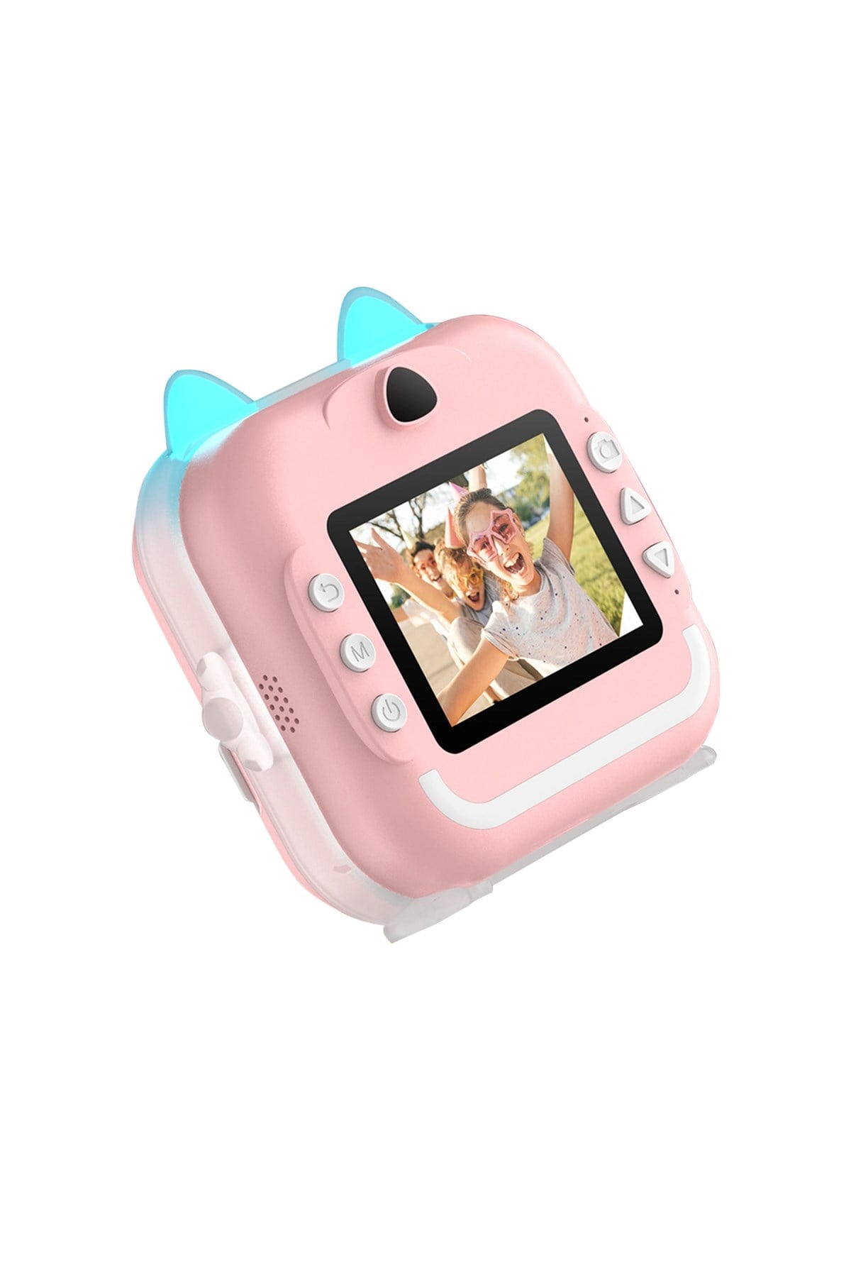 Anlık Termal Yazıcılı Dijital Çocuk Kamerası 2.4 İnç HD Şipşak Fotoğraf Makinesi (Pembe)