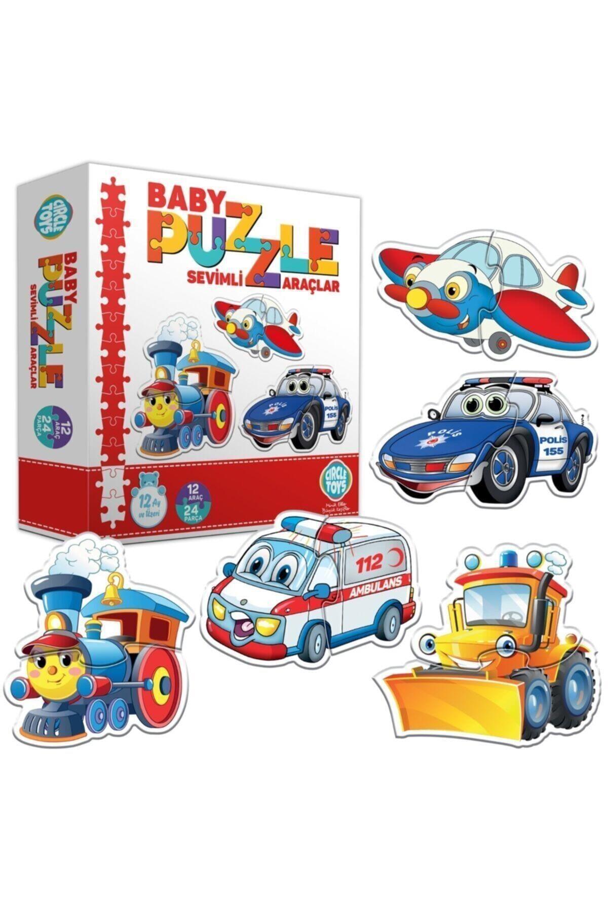 Baby Puzzle Sevimli Araçlar, İlk Puzzle, İlk Yaboz, Bebek Puzzle