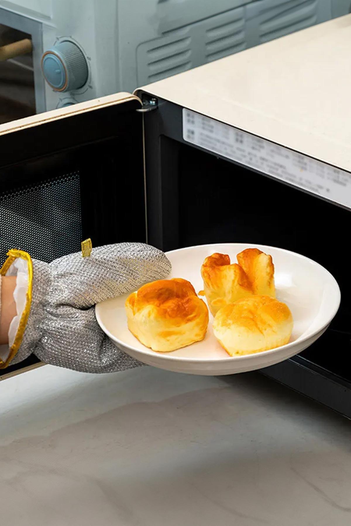 Bulaşık Eldiveni Telli, Temizlilk Eldiveni, Su Geçirmez Eldiven 2 Adet