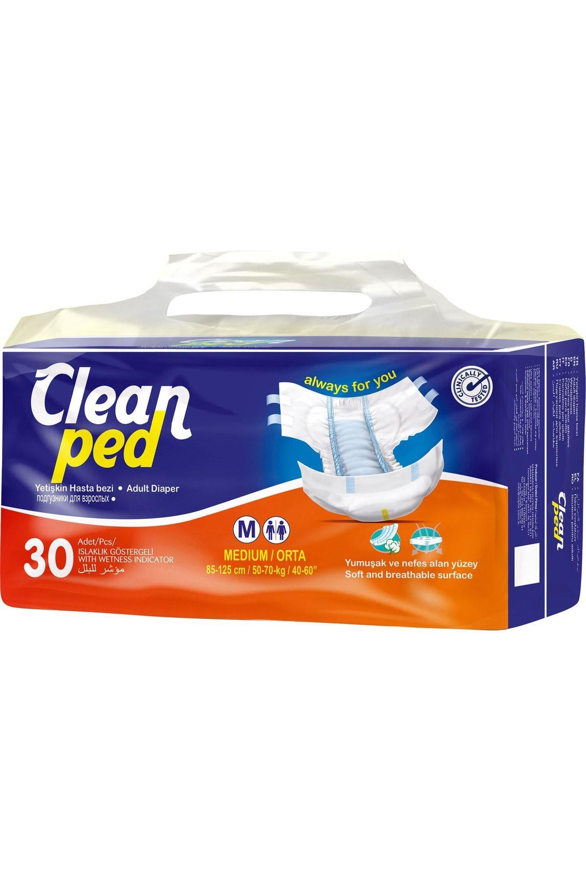 Cleanped Yetişkin Hasta Bezi Medium 30 Adet