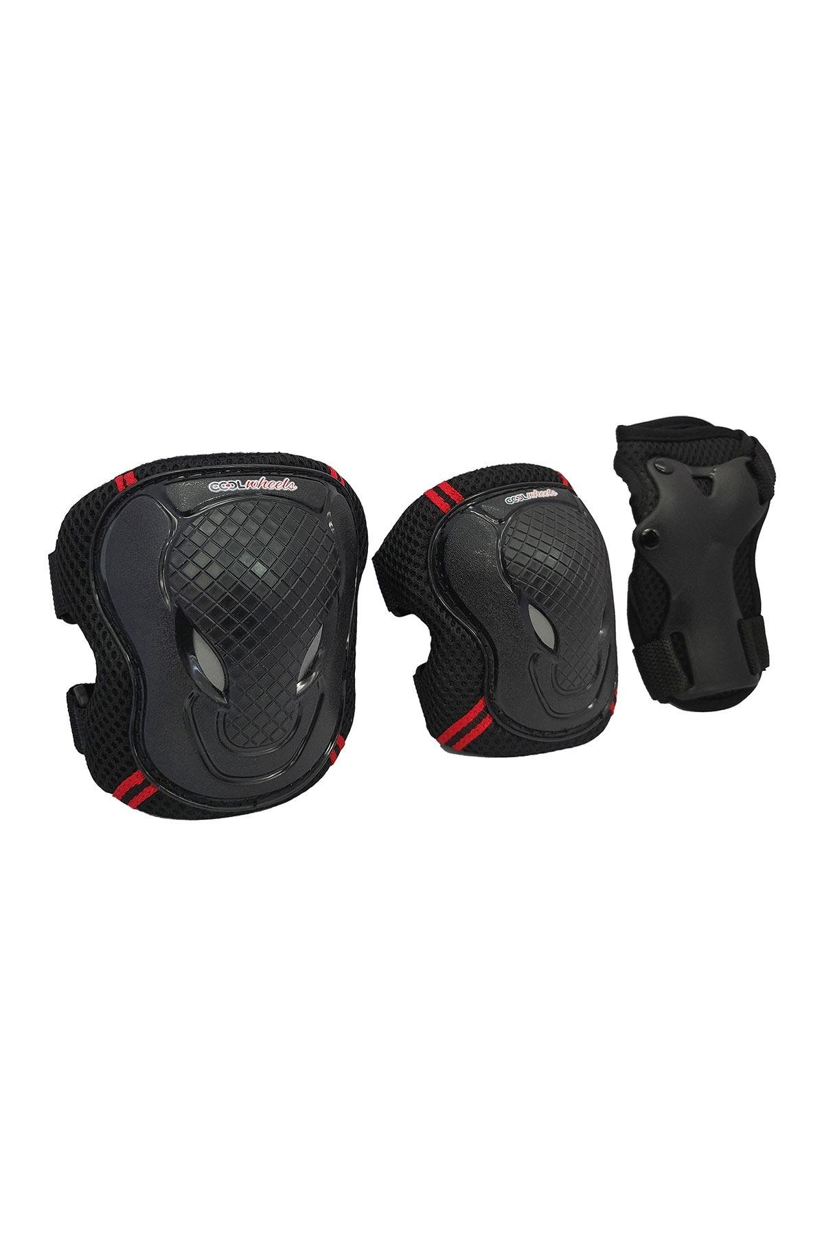 Cool Wheels Çocuk Scooter & Paten Koruma Seti – Kaliteli Dizlik ve Dirseklik Seti (S) Kırmızı FR37715