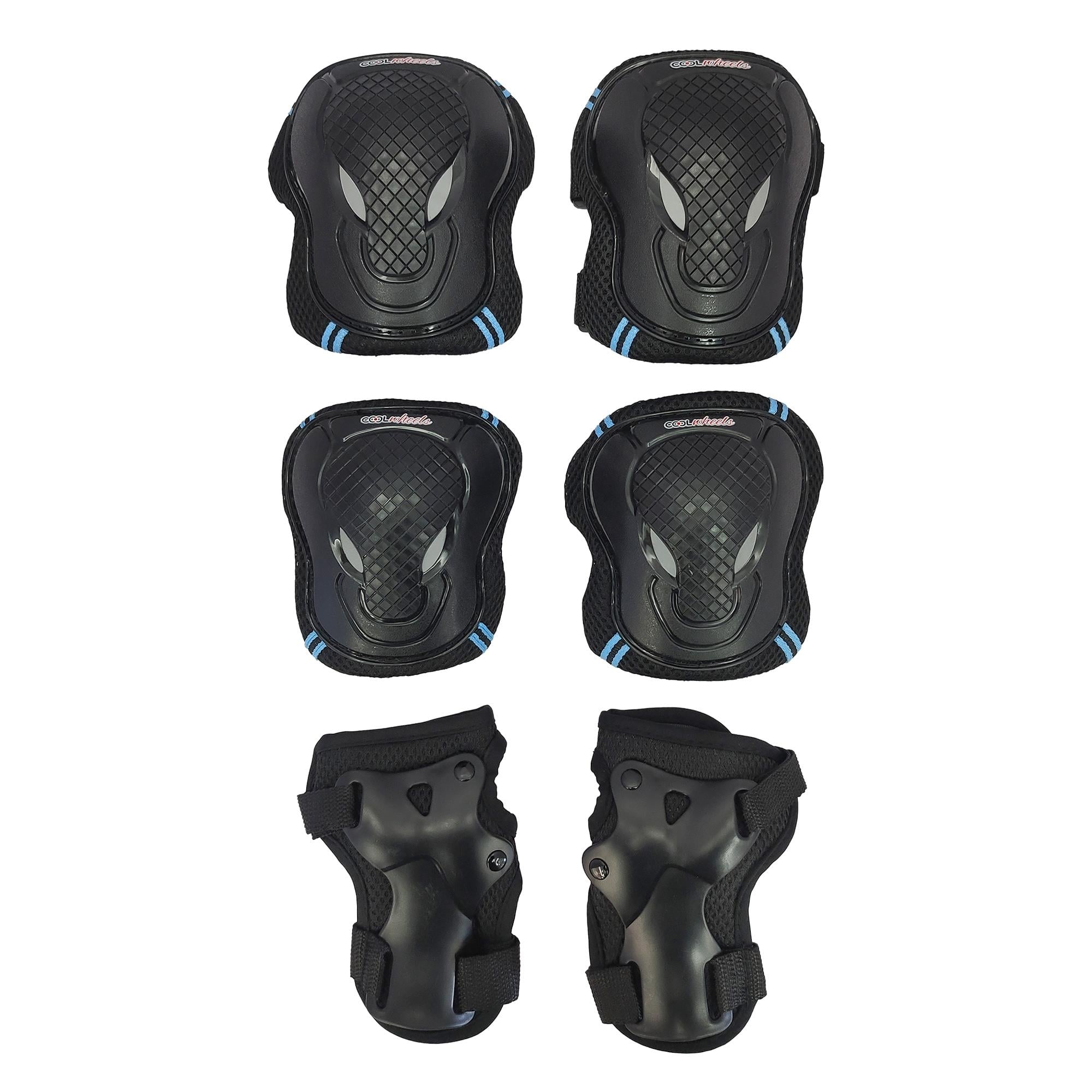 Cool Wheels Çocuk Scooter & Paten Koruma Seti – Kaliteli Dizlik ve Dirseklik Seti (M) Mavi FR37715
