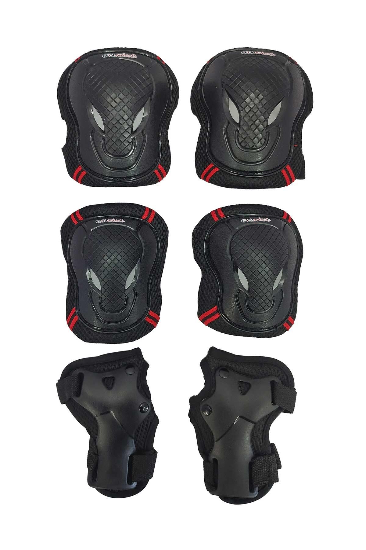 Cool Wheels Çocuk Scooter & Paten Koruma Seti – Kaliteli Dizlik ve Dirseklik Seti (S) Kırmızı FR37715