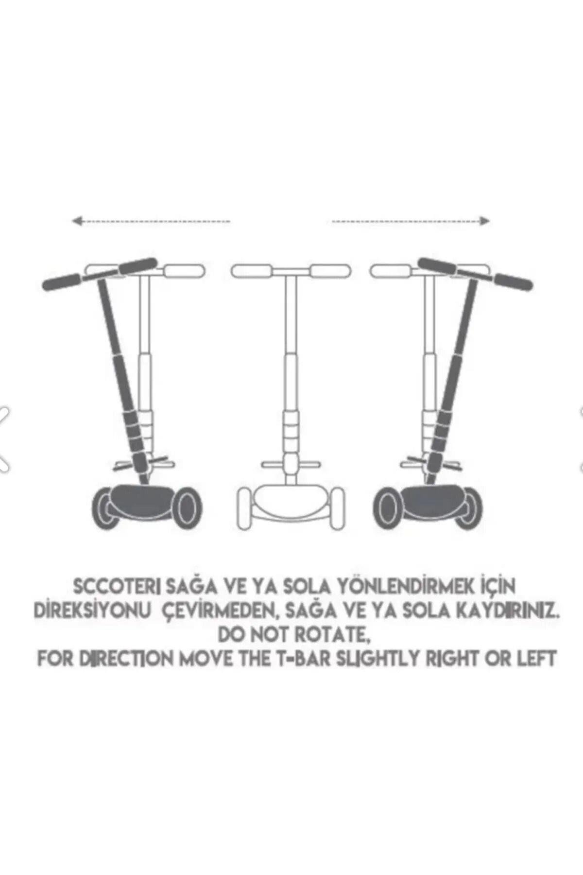 Cool Wheels Luna Elite 3 Tekerlekli Katlanabilir Led Işıklı Scooter Pembe FR59960