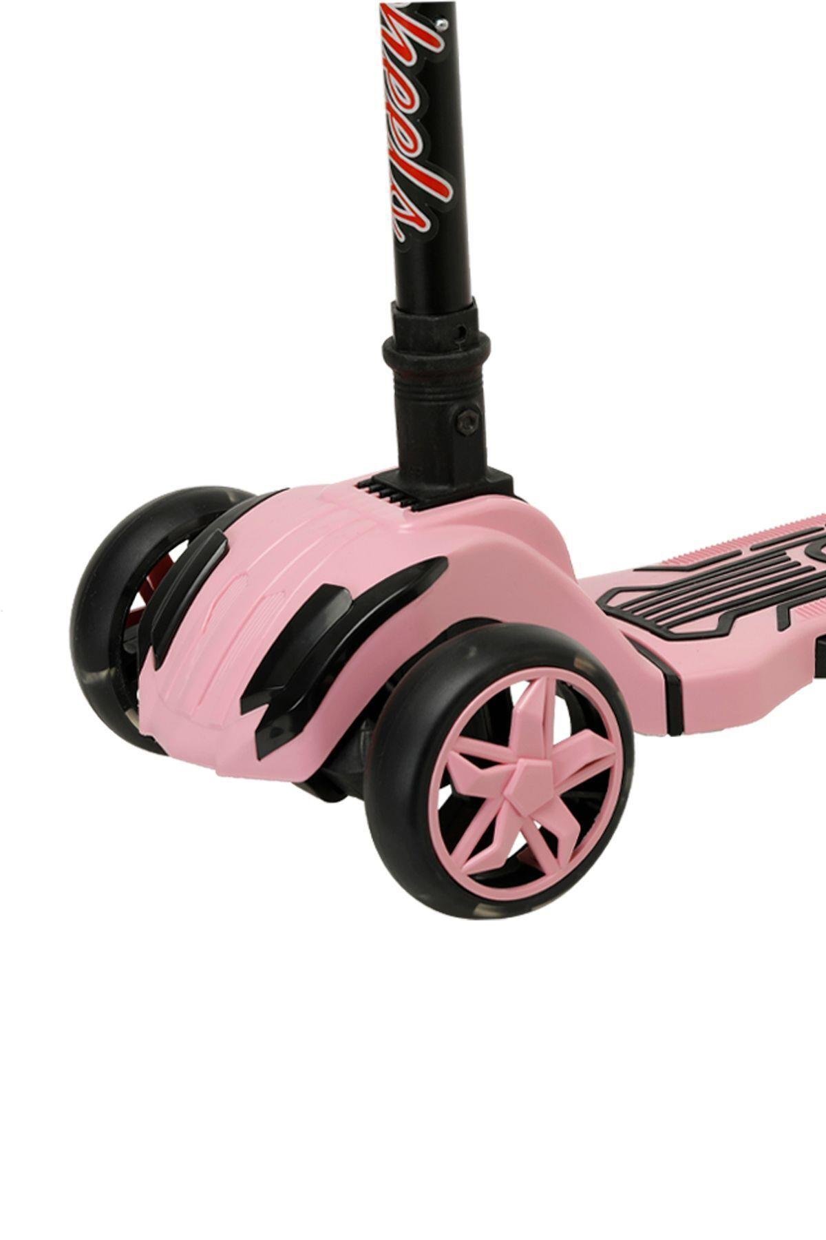 Cool Wheels Luna Elite 3 Tekerlekli Katlanabilir Led Işıklı Scooter Pembe FR59960