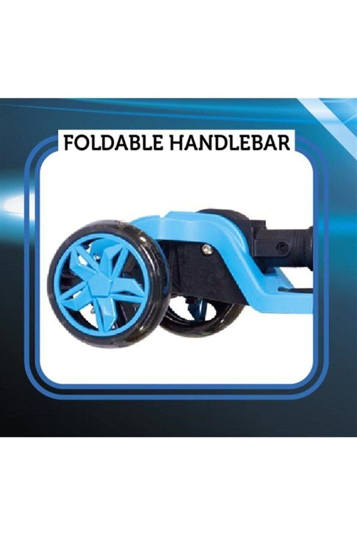 Cool Wheels Tulpar Katlanır Led Işıklı Çocuk Scooter Mavi FR59359