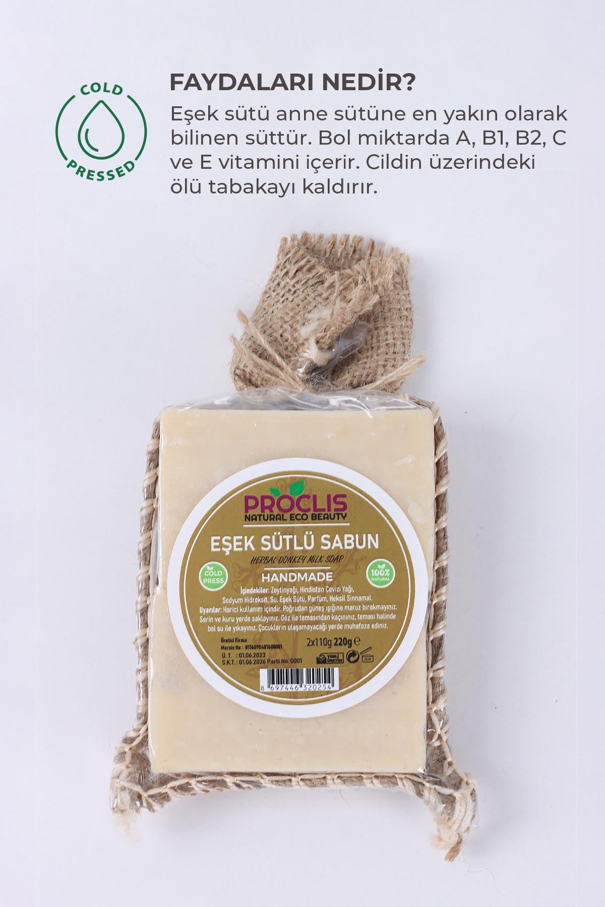 Doğal Eşek Sütlü El Yapımı Sabun Çiftli