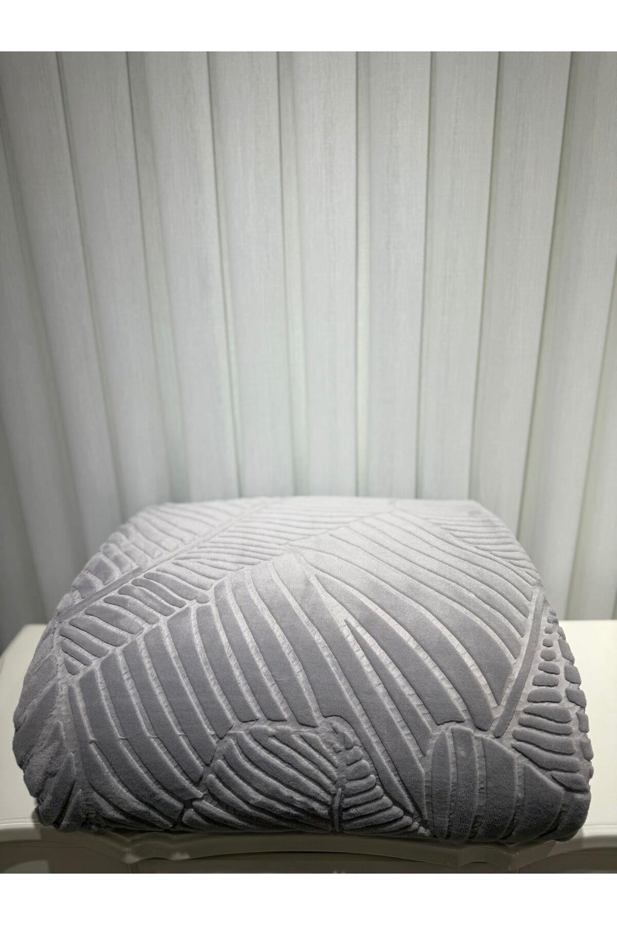 ELEGANS EMBOS GRİ ÇİFT KİŞİLİK BATTANİYE