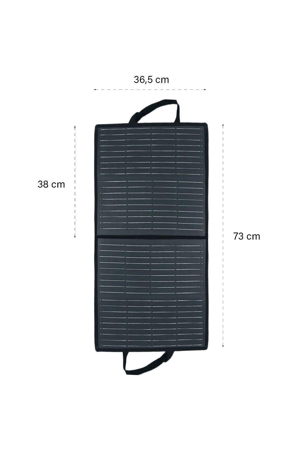 Fellow 50w Katlanabilir Çanta Tipi Solar Güneş Panel Seti + Powerbank