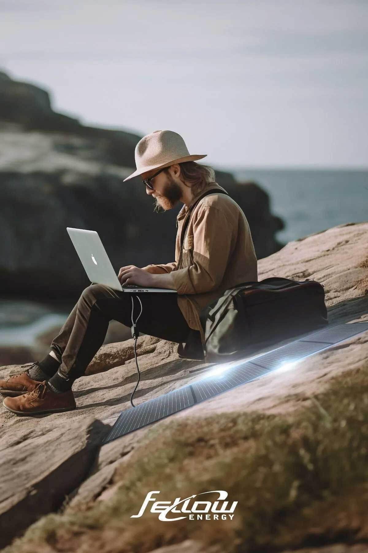 Fellow 50w Katlanabilir Çanta Tipi Solar Güneş Panel Seti + Powerbank