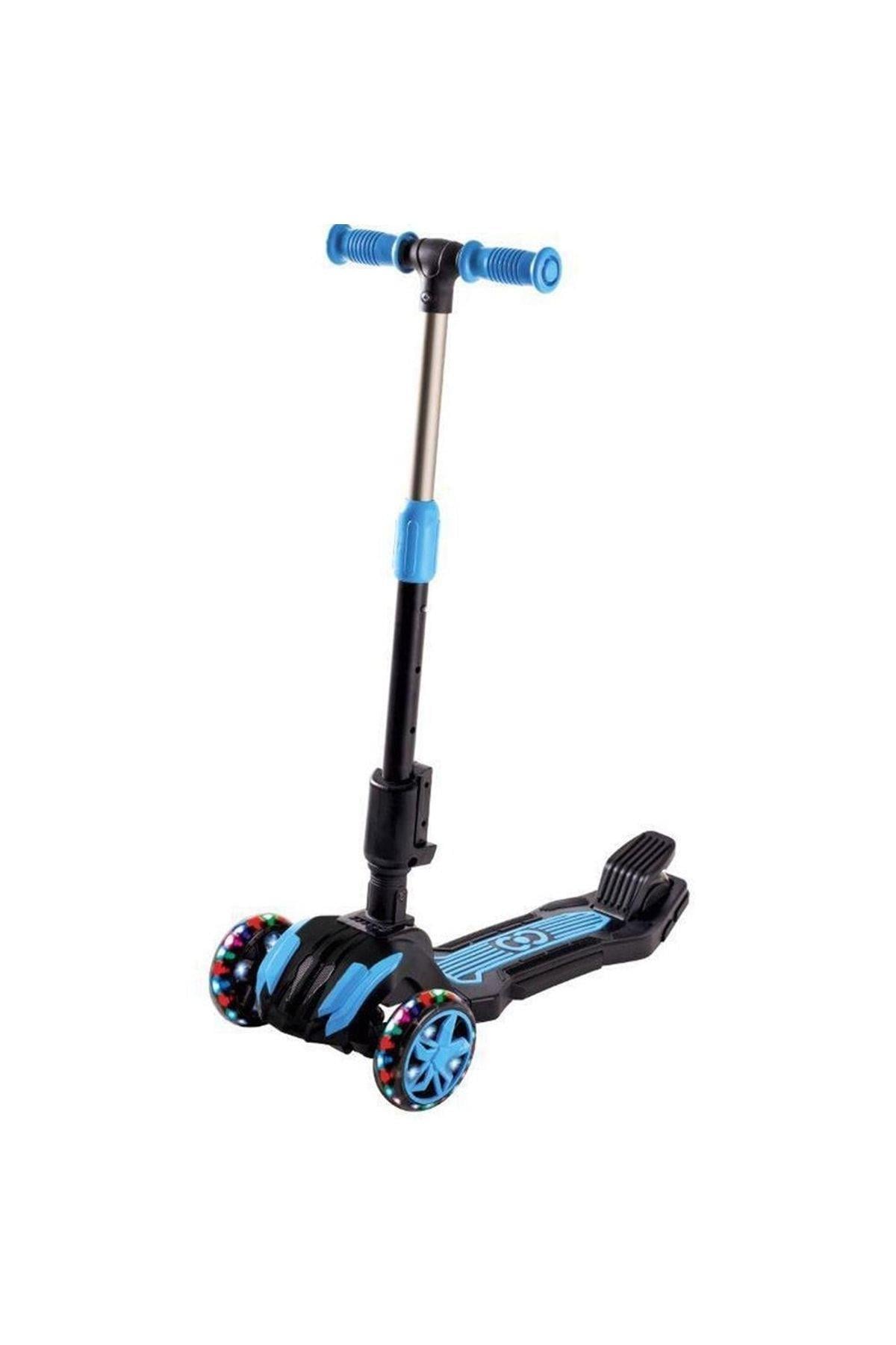 Furkan Toys Cool Wheels Led Işıklı Oturaklı Mavi Combo Scooter FR59557