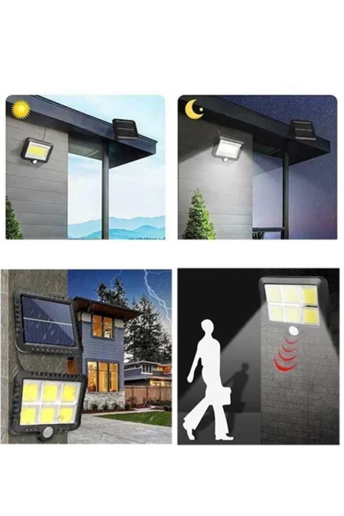 Hareket Sensörlü Solar Led 6 Bölmeli Kumandasız DG1332