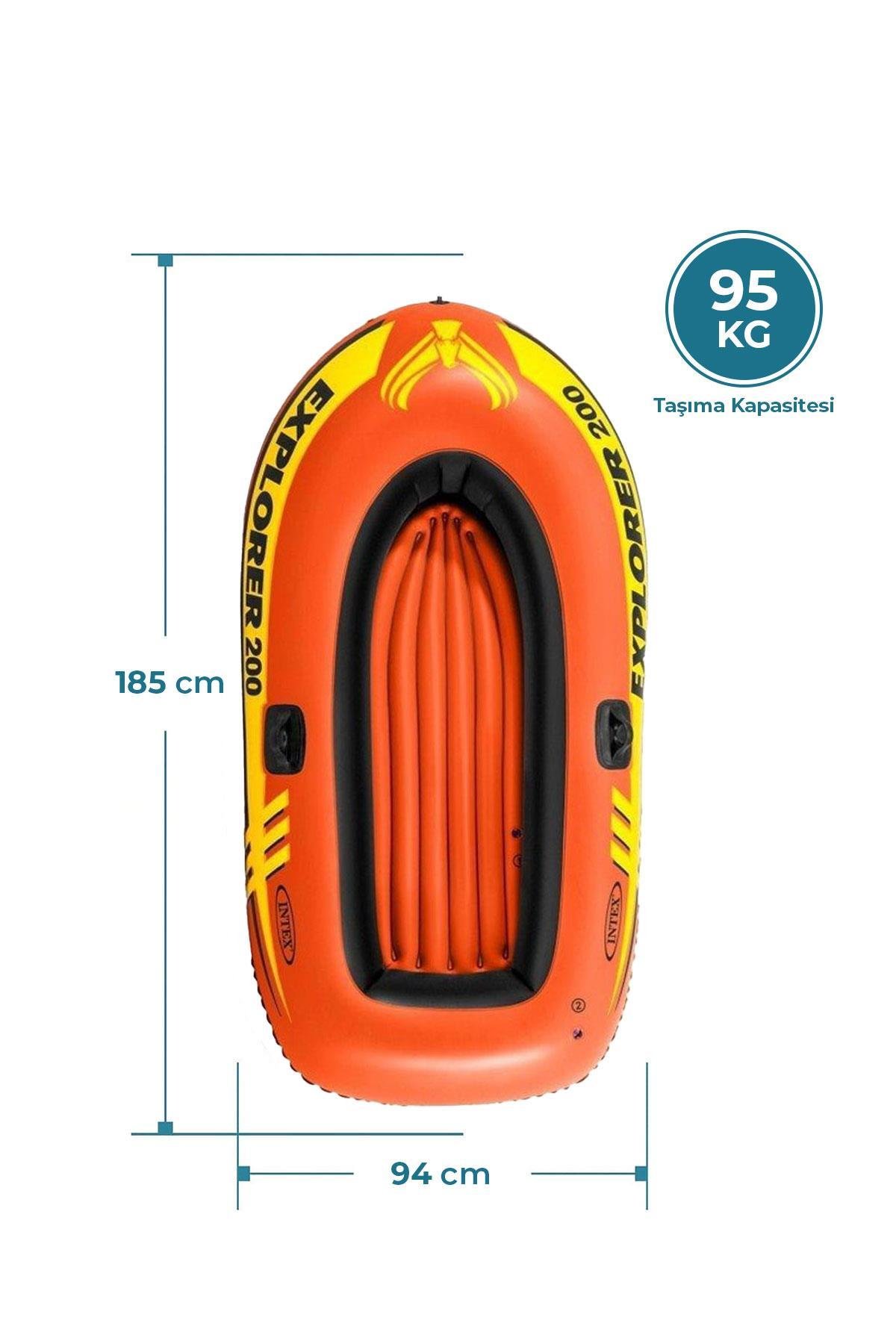 Ib58330 Explorer Şişme Bot 200 95 Kg 185x94x41cm -intex