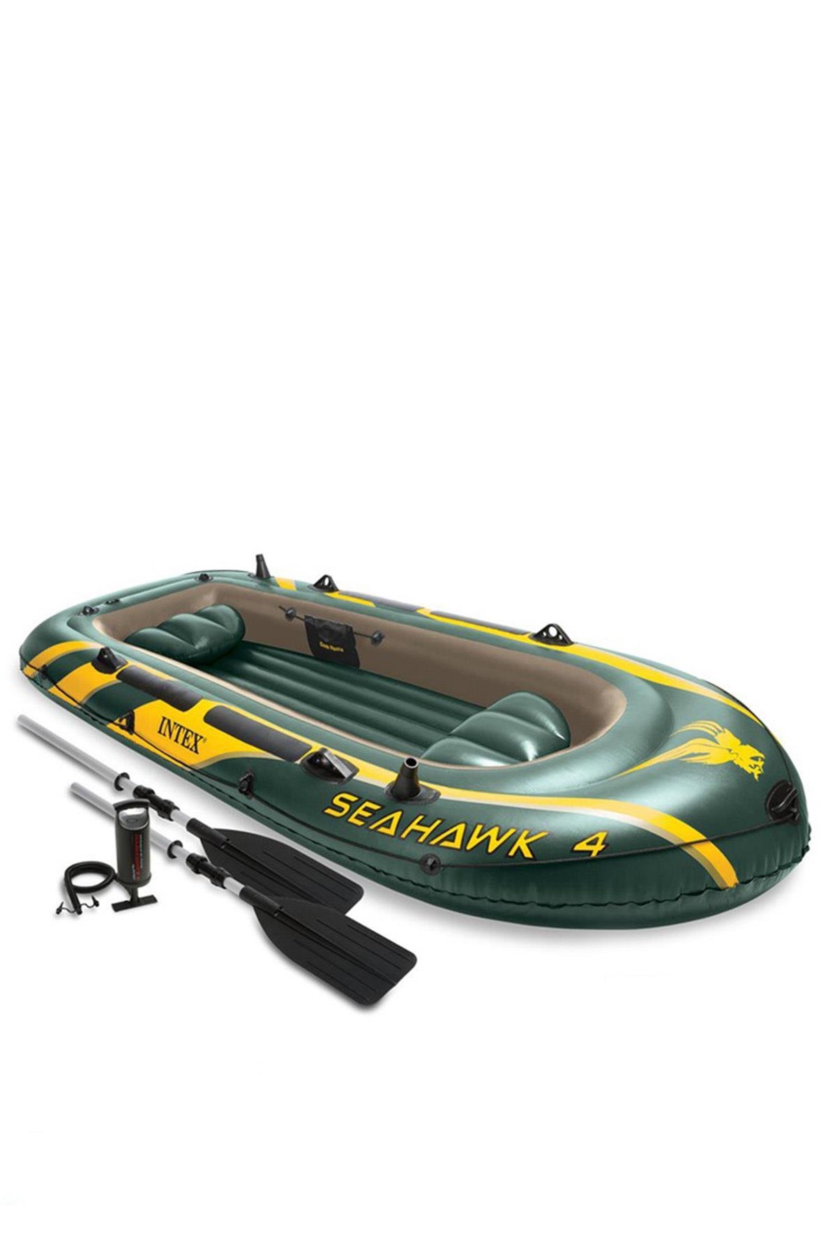 Intex 68351 Seahawk 400 Şişme Bot Seti (Kürek & Pompa) | DoganBazaar
