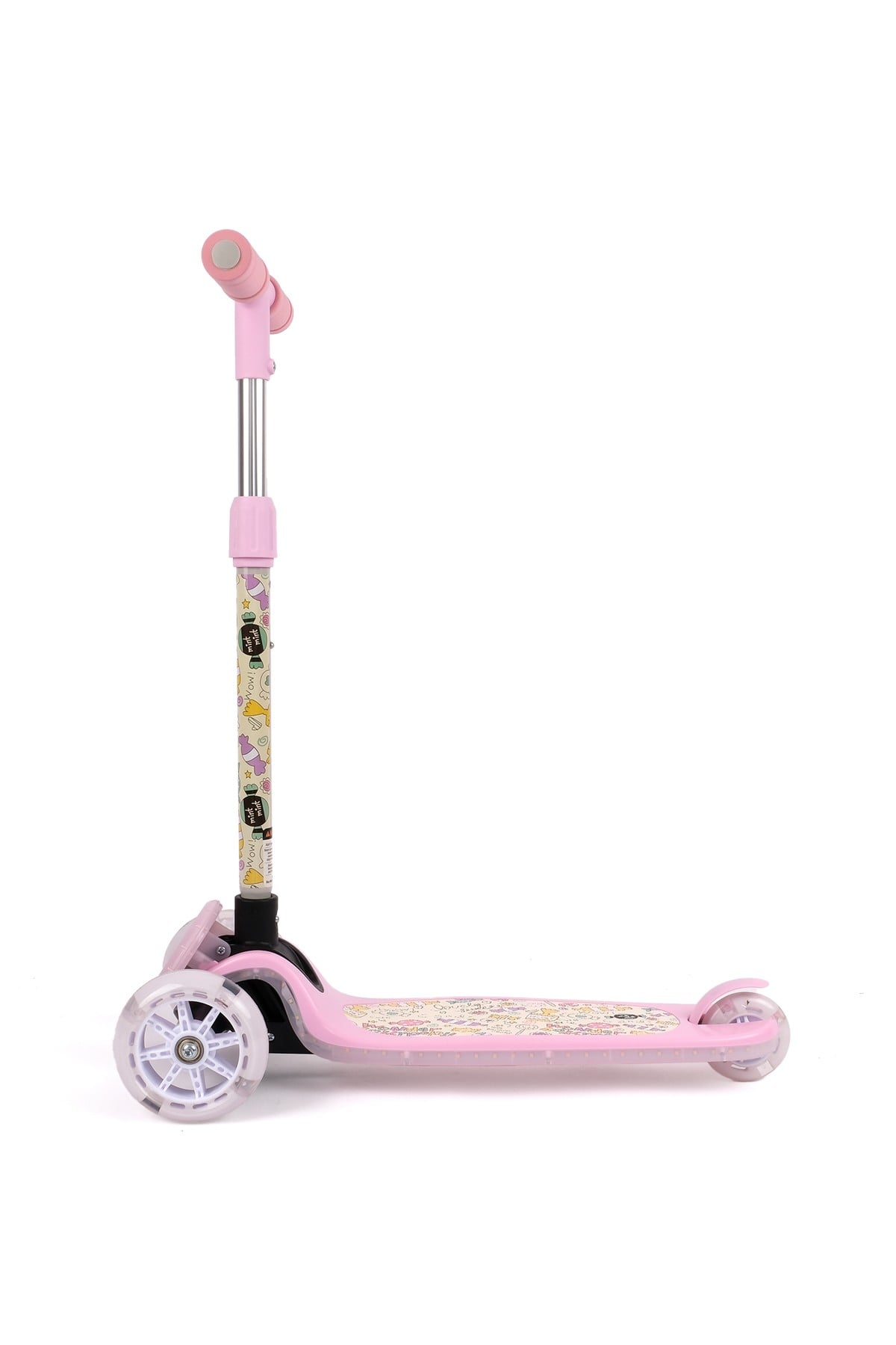 Işıklı Scooter Pembe Dizlik Dirseklik Seti Hediye