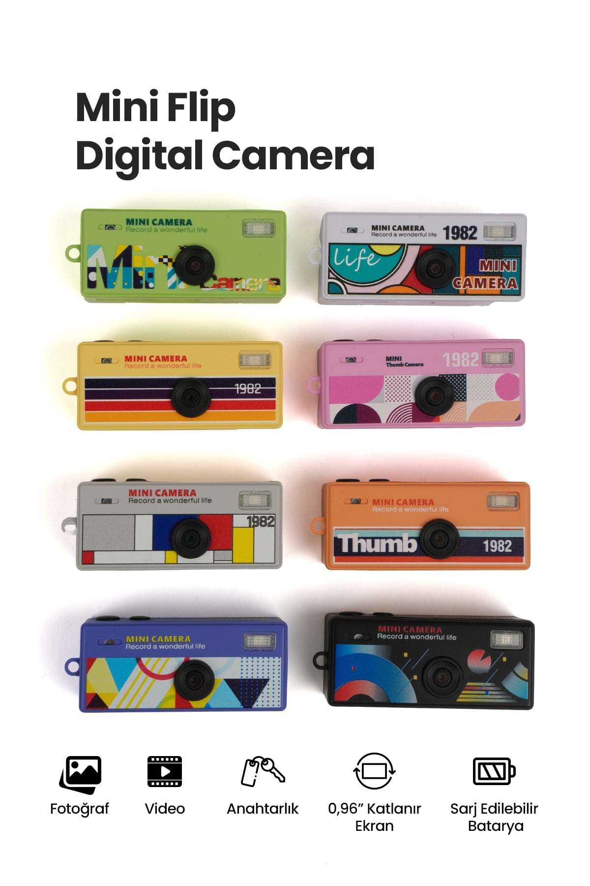 Joyplus Camera Mini Dijital Kamera Retro Tasarım Taşınabilir Video ve Fotoğraf Kamerası LK-030 
