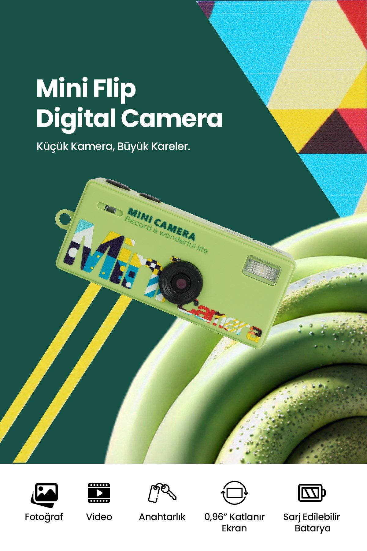 Joyplus Camera Mini Dijital Kamera Retro Tasarım Taşınabilir Video ve Fotoğraf Kamerası LK-030 