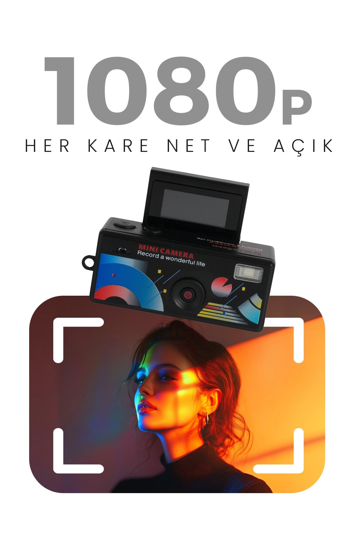 Joyplus Camera Mini Dijital Kamera Retro Tasarım Taşınabilir Video ve Fotoğraf Kamerası LK-030 