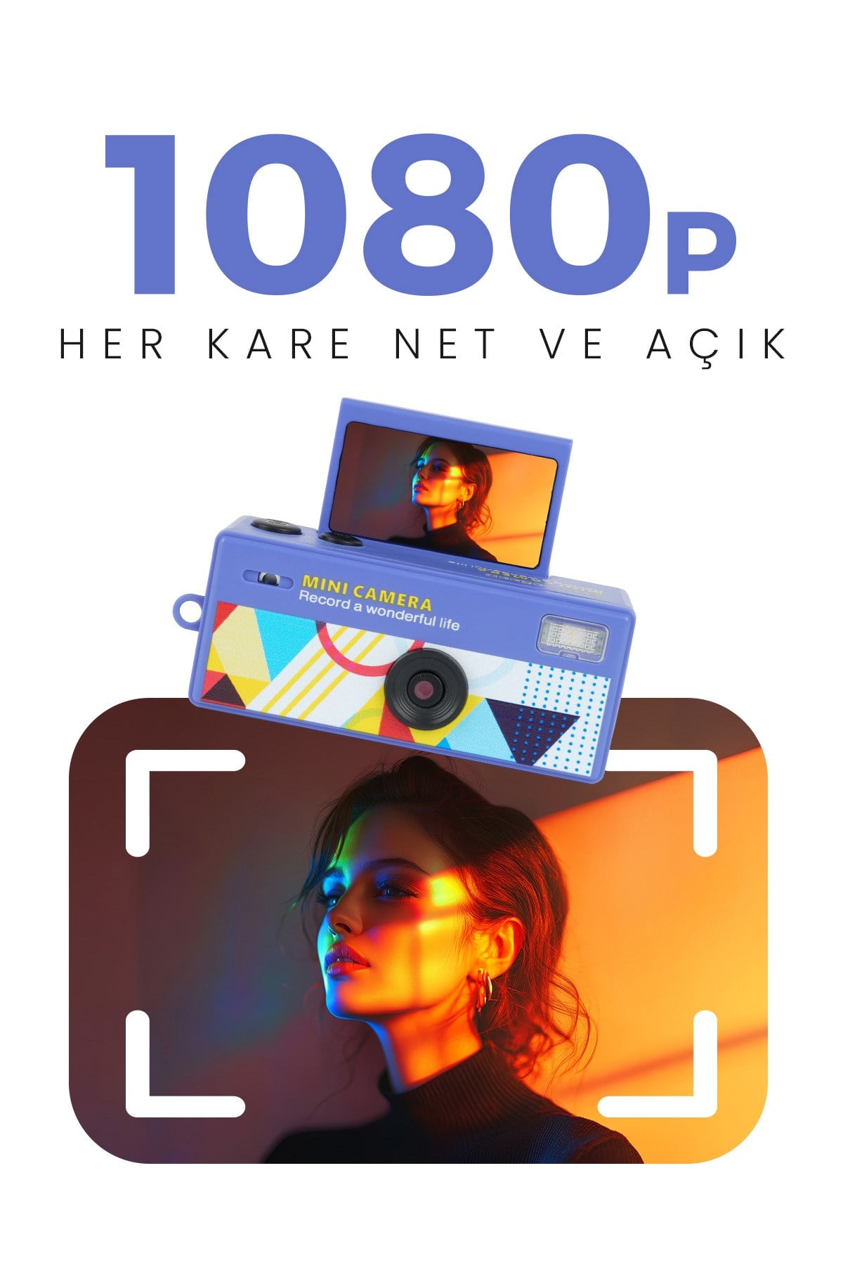 Joyplus Camera Mini Dijital Kamera Retro Tasarım Taşınabilir Video ve Fotoğraf Kamerası LK-030 