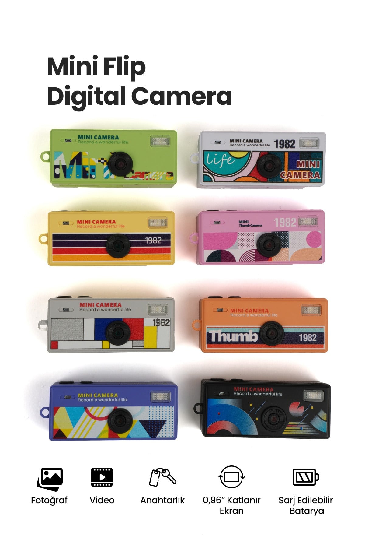 Joyplus Camera Mini Dijital Kamera Retro Tasarım Taşınabilir Video ve Fotoğraf Kamerası LK-030 
