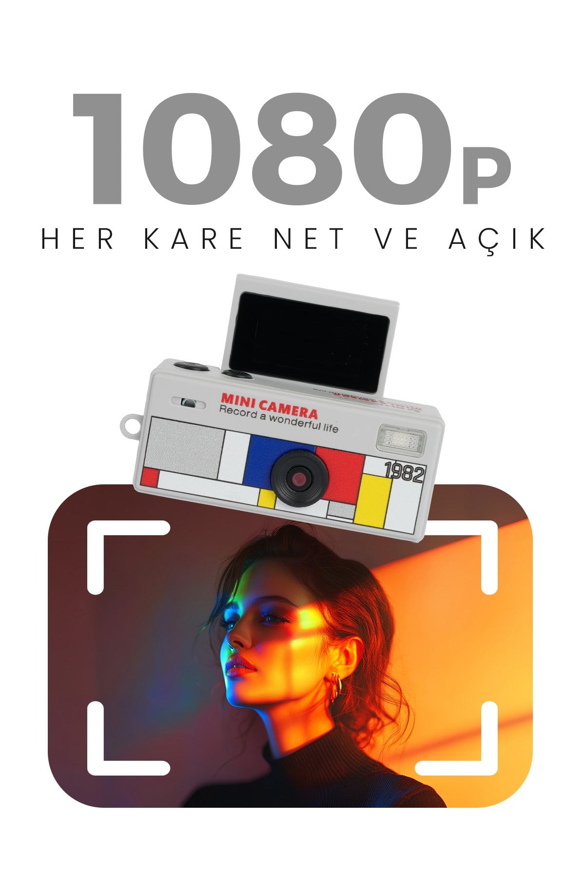 Joyplus Camera Mini Dijital Kamera Retro Tasarım Taşınabilir Video ve Fotoğraf Kamerası LK-030 
