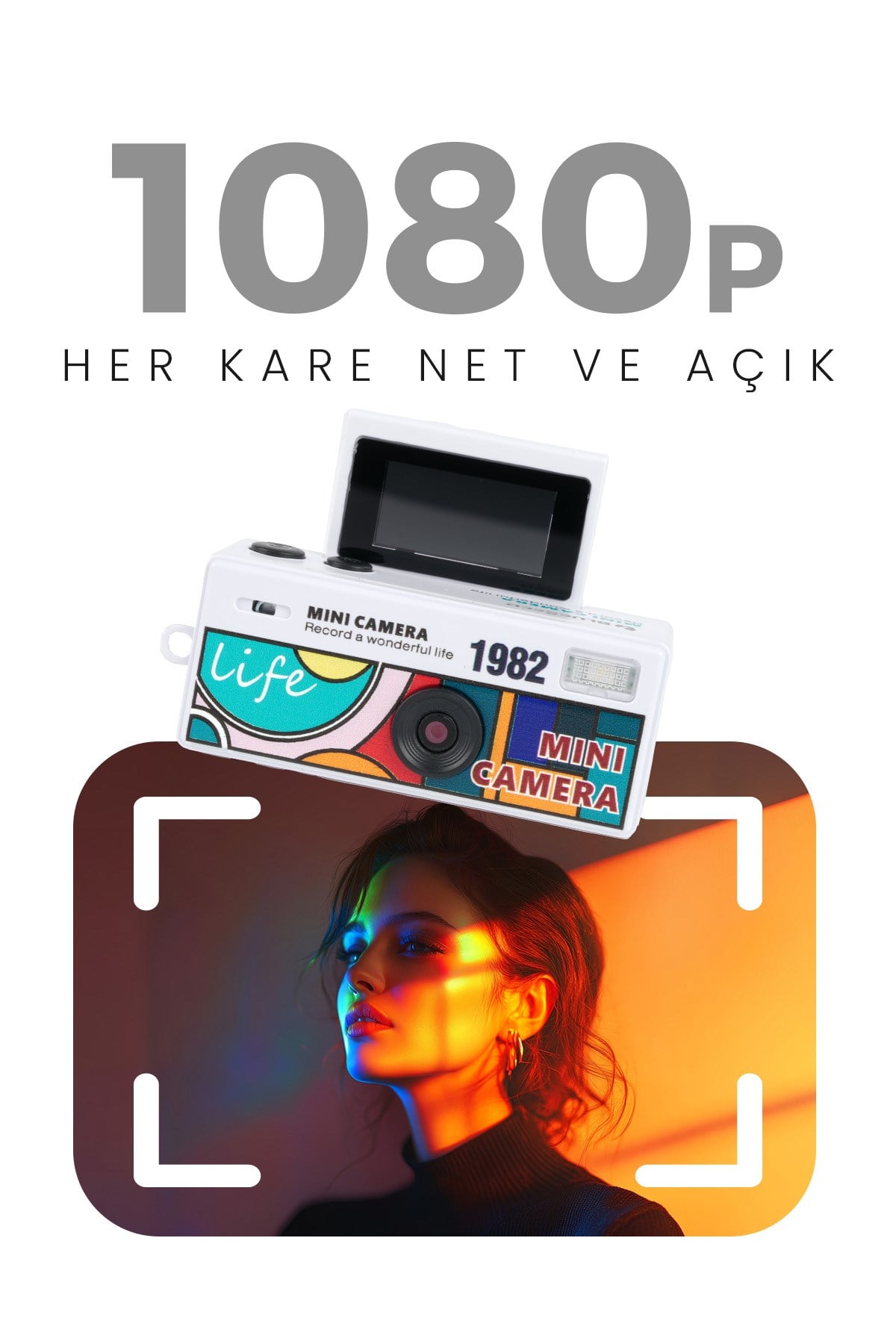 Joyplus Camera Mini Dijital Kamera Retro Tasarım Taşınabilir Video ve Fotoğraf Kamerası LK-030 