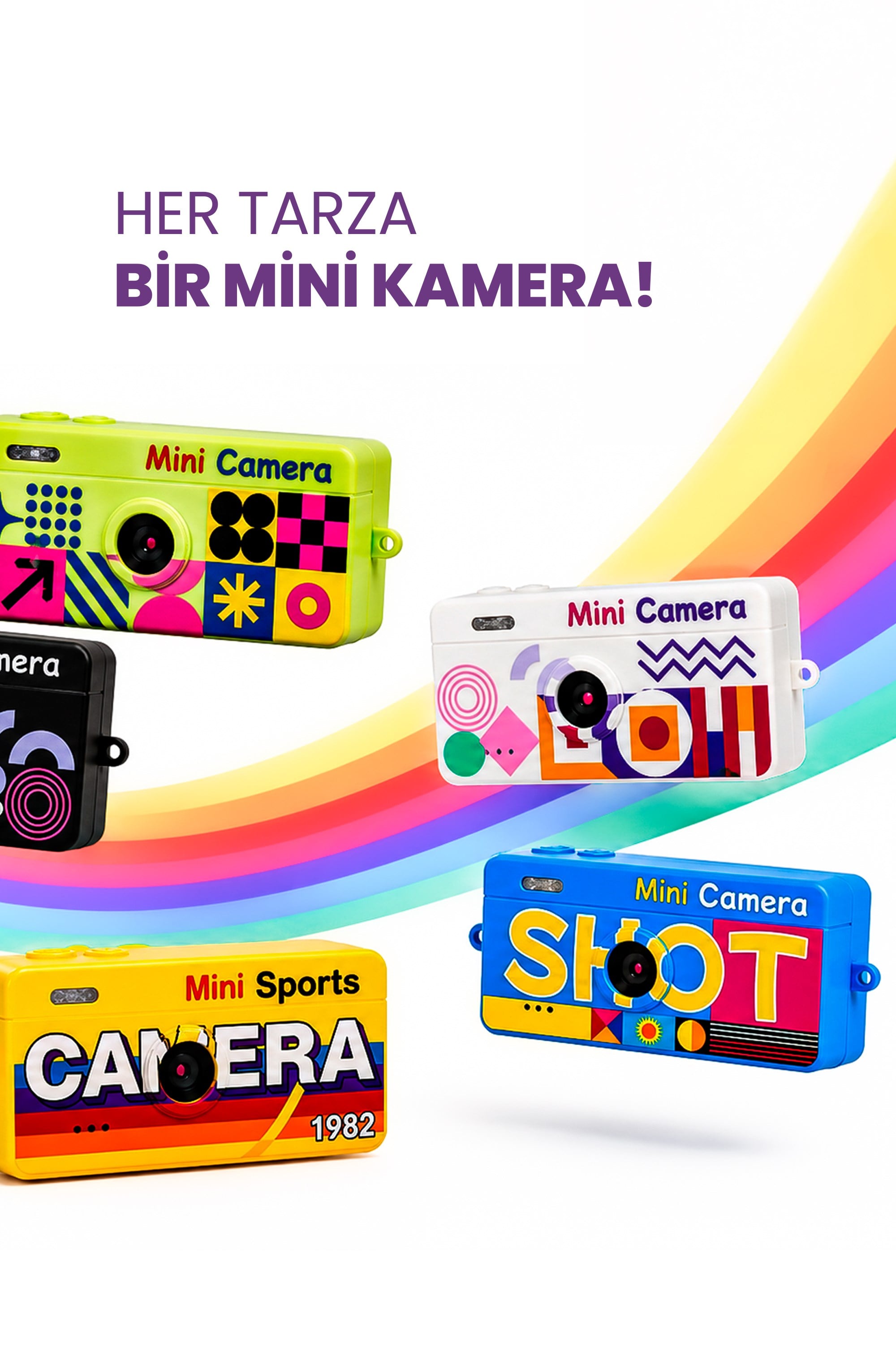 Joyplus Mini Anahtarlık Dijital Fotoğraf Makinesi Retro Filtreli Mini Video Kamera M9