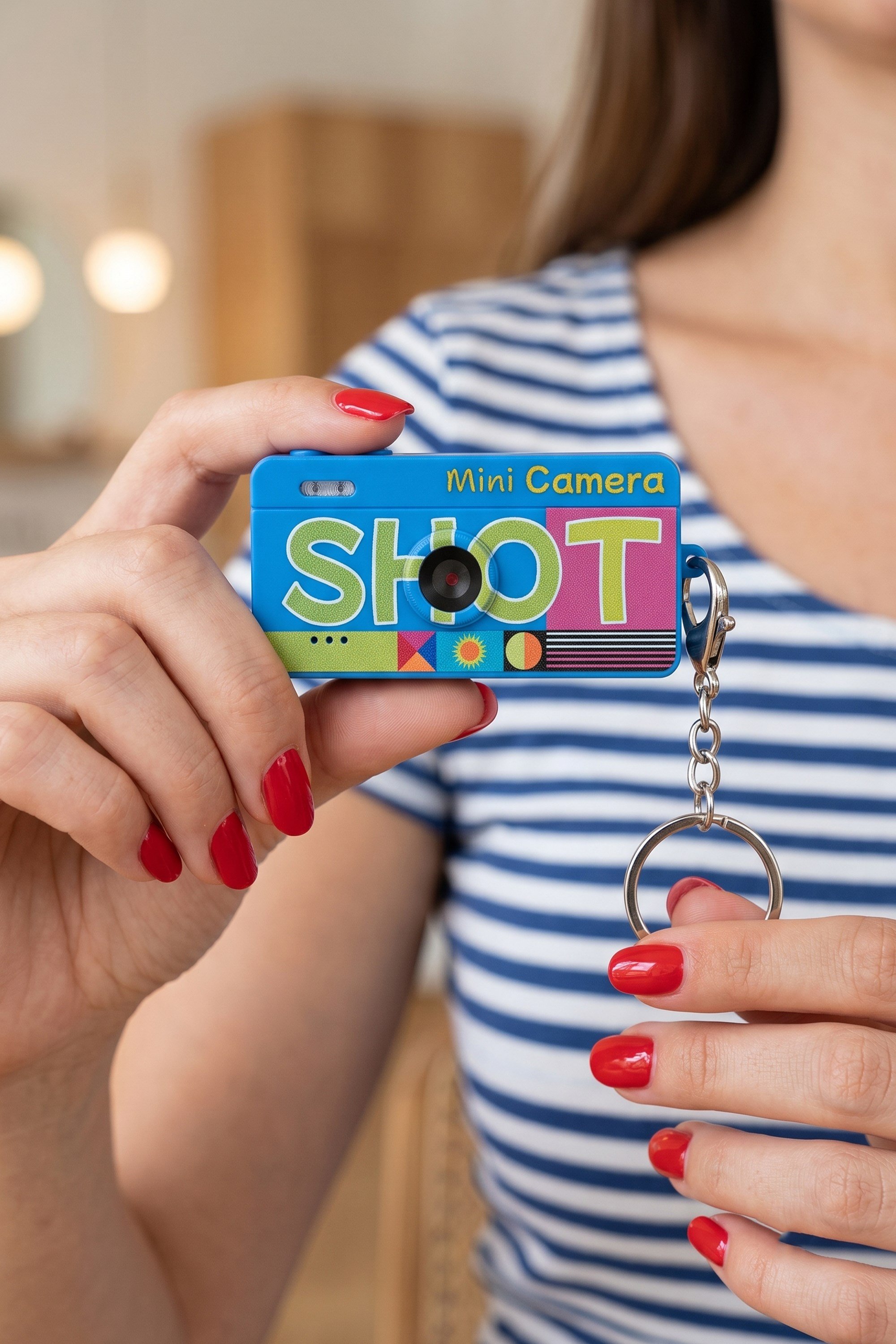 Joyplus Mini Anahtarlık Dijital Fotoğraf Makinesi Retro Filtreli Mini Video Kamera M9