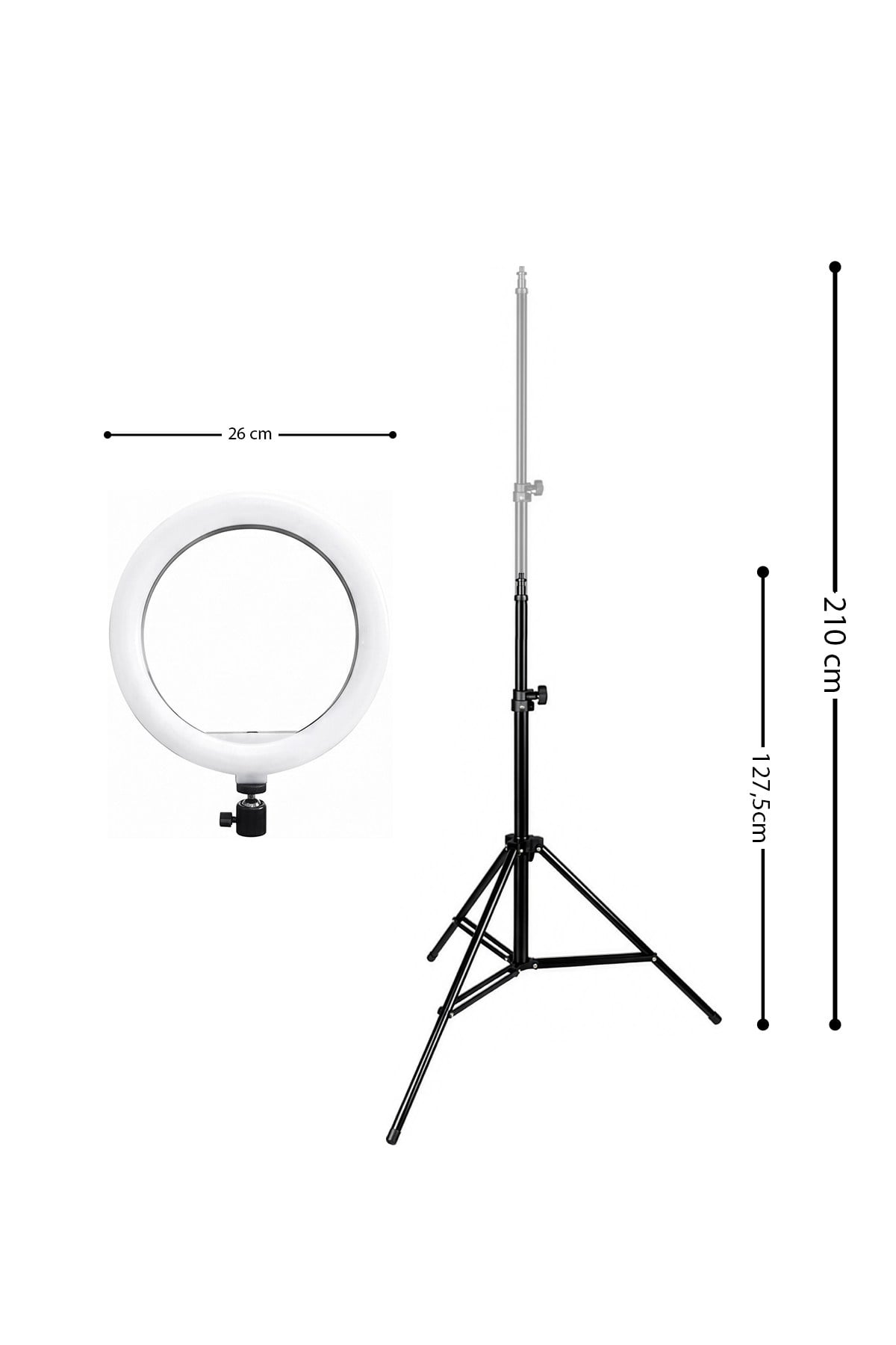 Joyplus Selfie Çubuğu Ring Light Led Işıklı Tripod Halka Youtuber Tiktok Video Makyaj Işığı Ayaklı