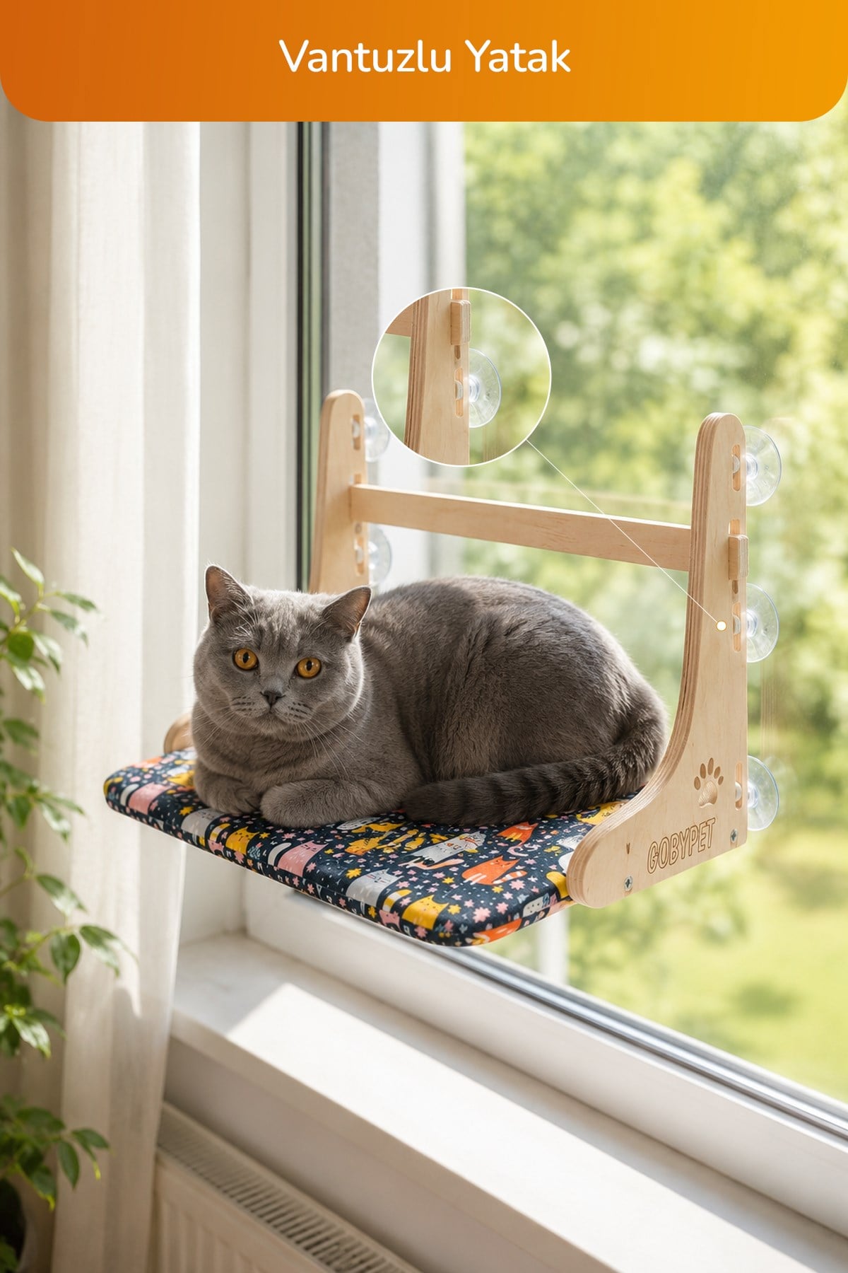 Kedi ve Küçük-Orta Irk Köpekler İçin 4’lü Konfor Seti, Çadır, Minder, Mama Kabı, Vantuzlu Cam Yatağı